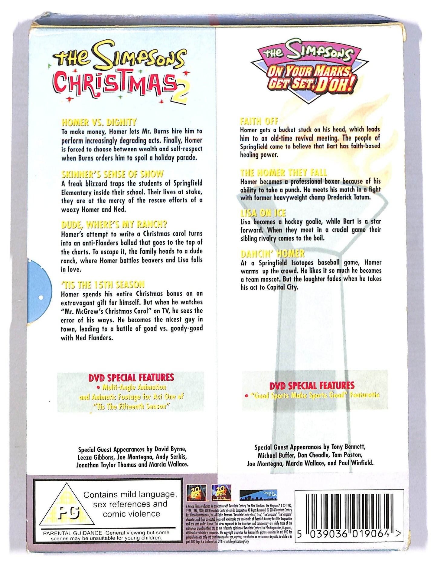 EBOND The Simpsons Christmas 2 + on your marks EDIZIONE UK DVD D791656