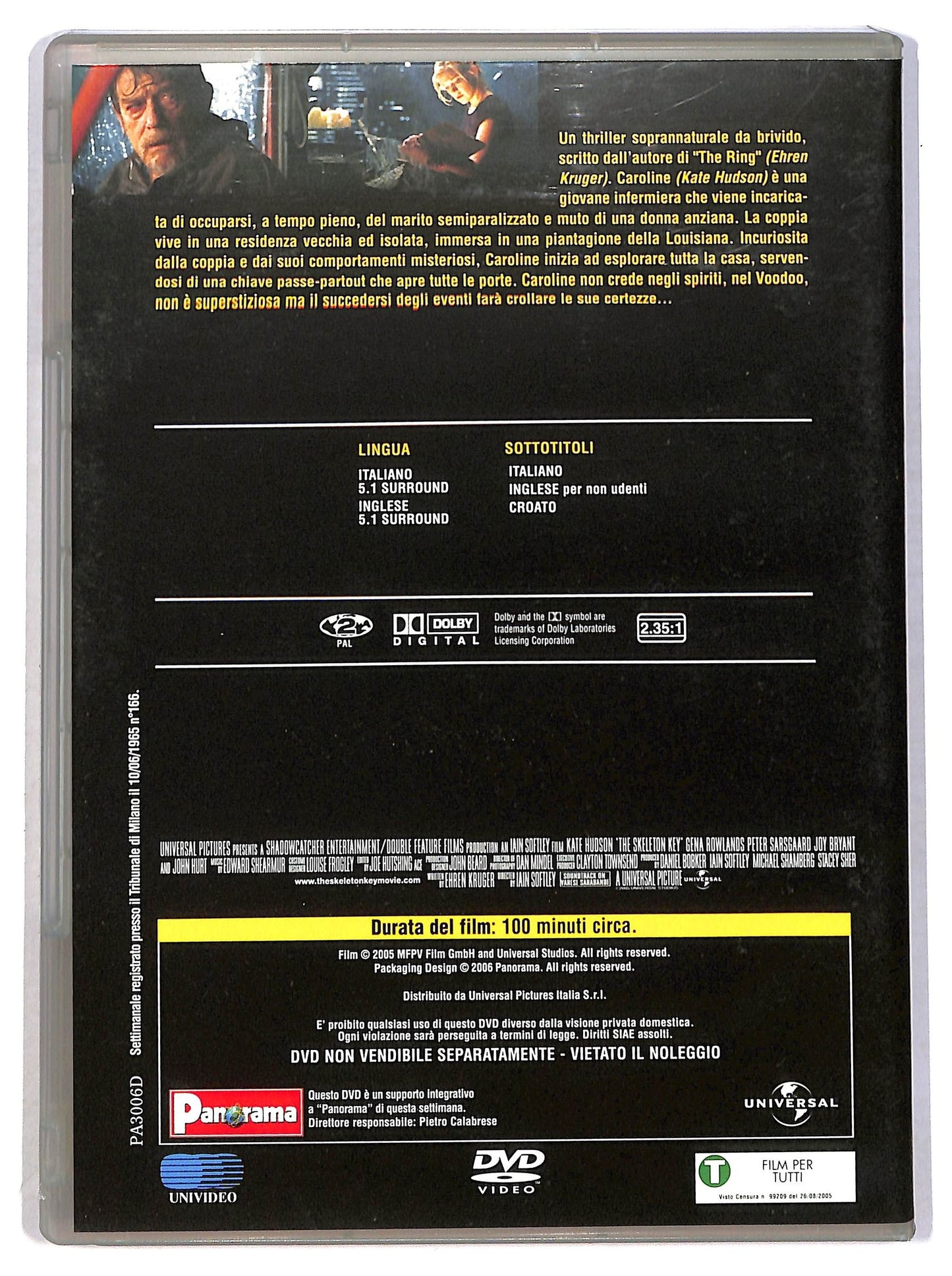 EBOND The Skeleton Key EDITORIALE DVD D791701