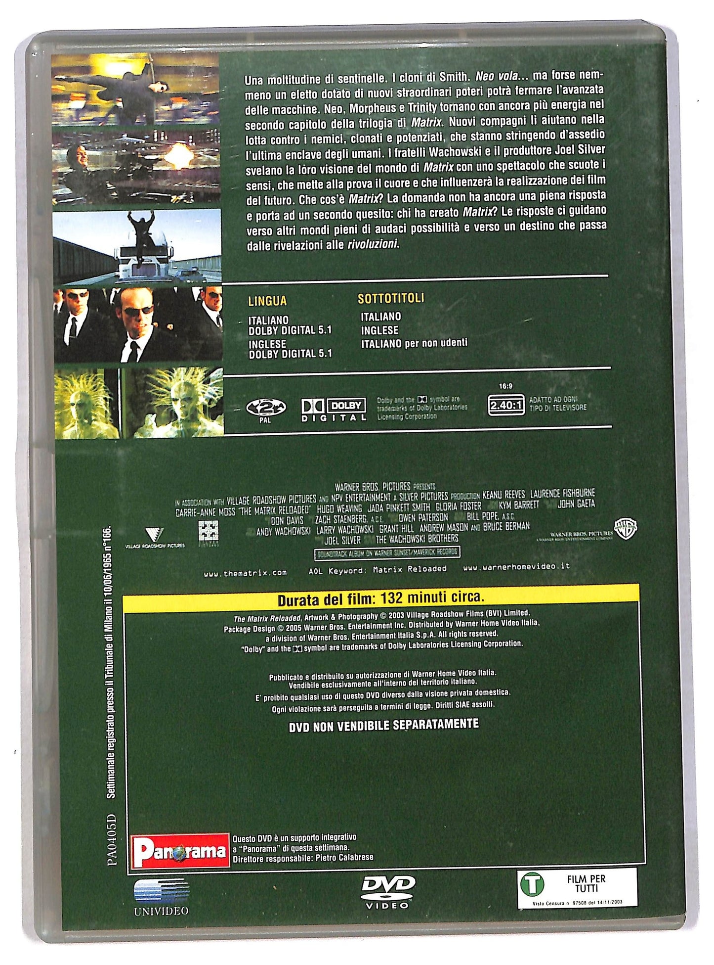 EBOND Matrix Reloaded EDITORIALE DVD D791731
