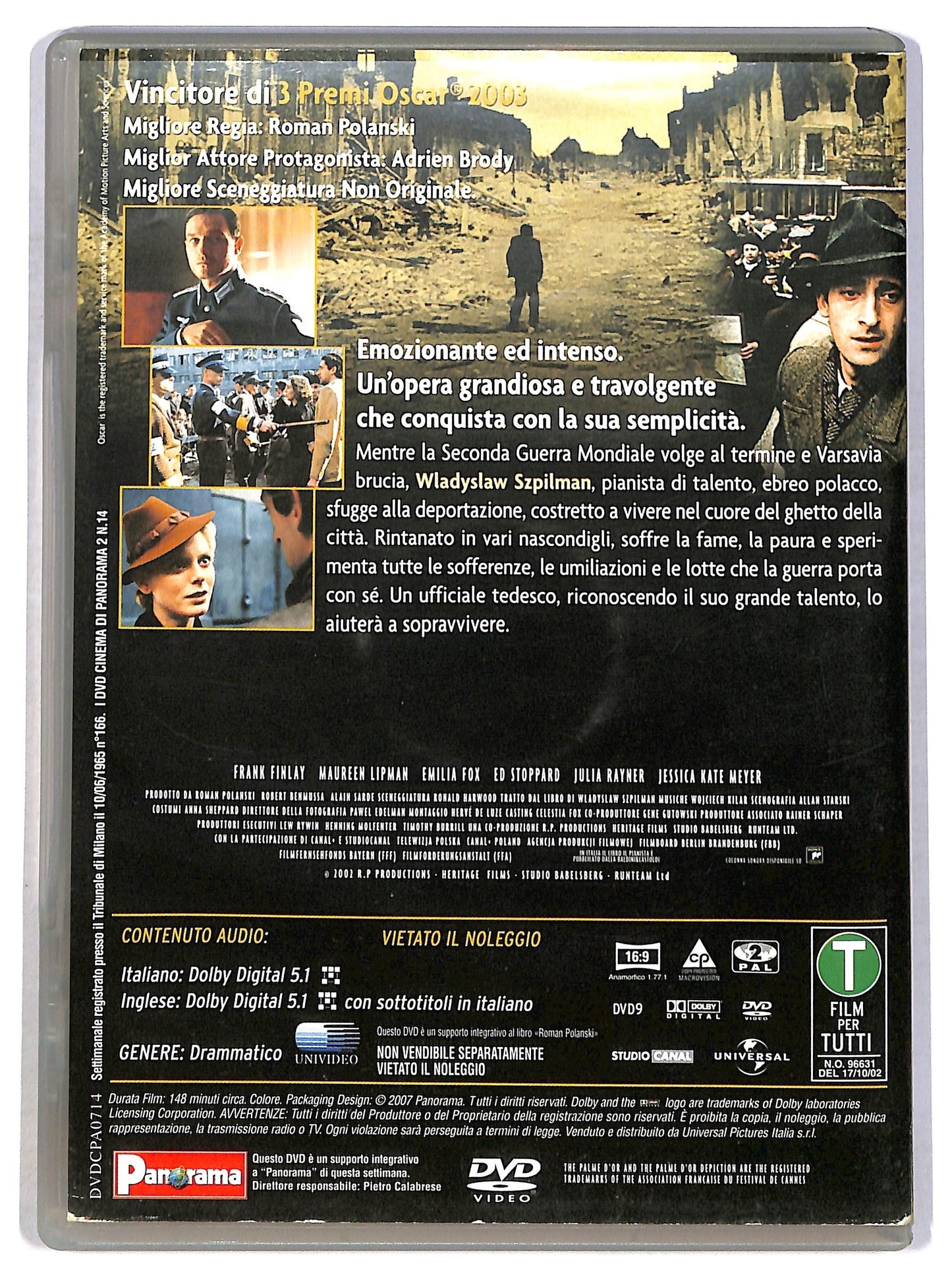 EBOND Il pianista EDITORIALE DVD D791750
