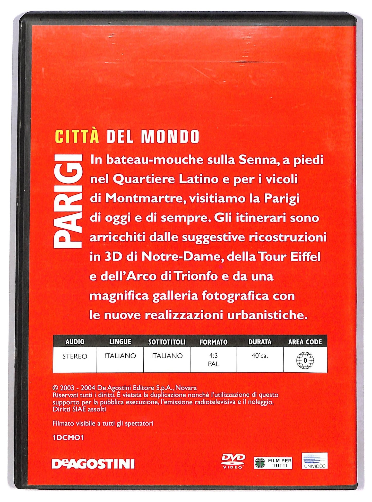 EBOND Citta del mondo Parigi  EDITORIALE  DVD D791810