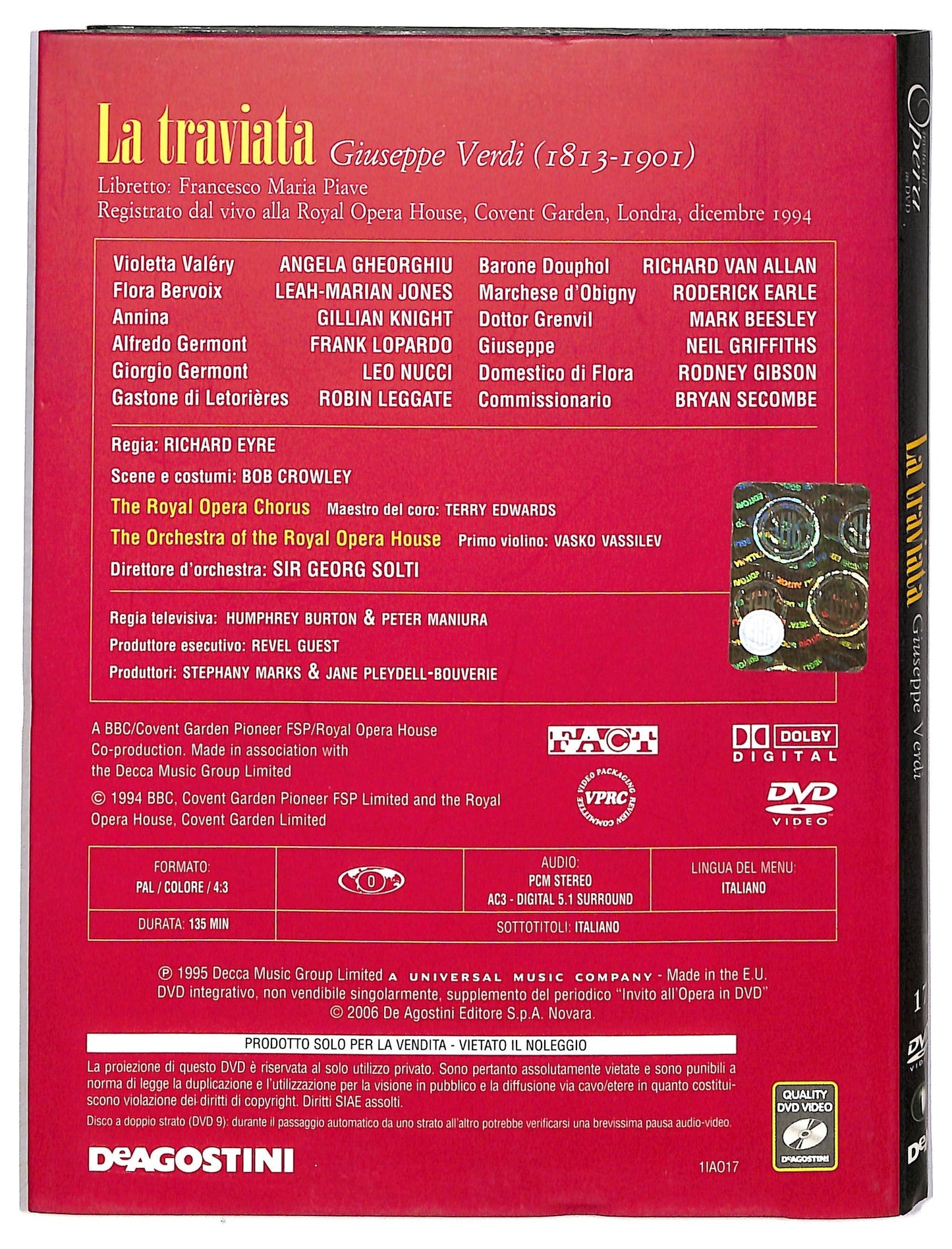 EBOND Invito all'Opera in DVD - La traviata Volume 17 EDITORIALE D791925