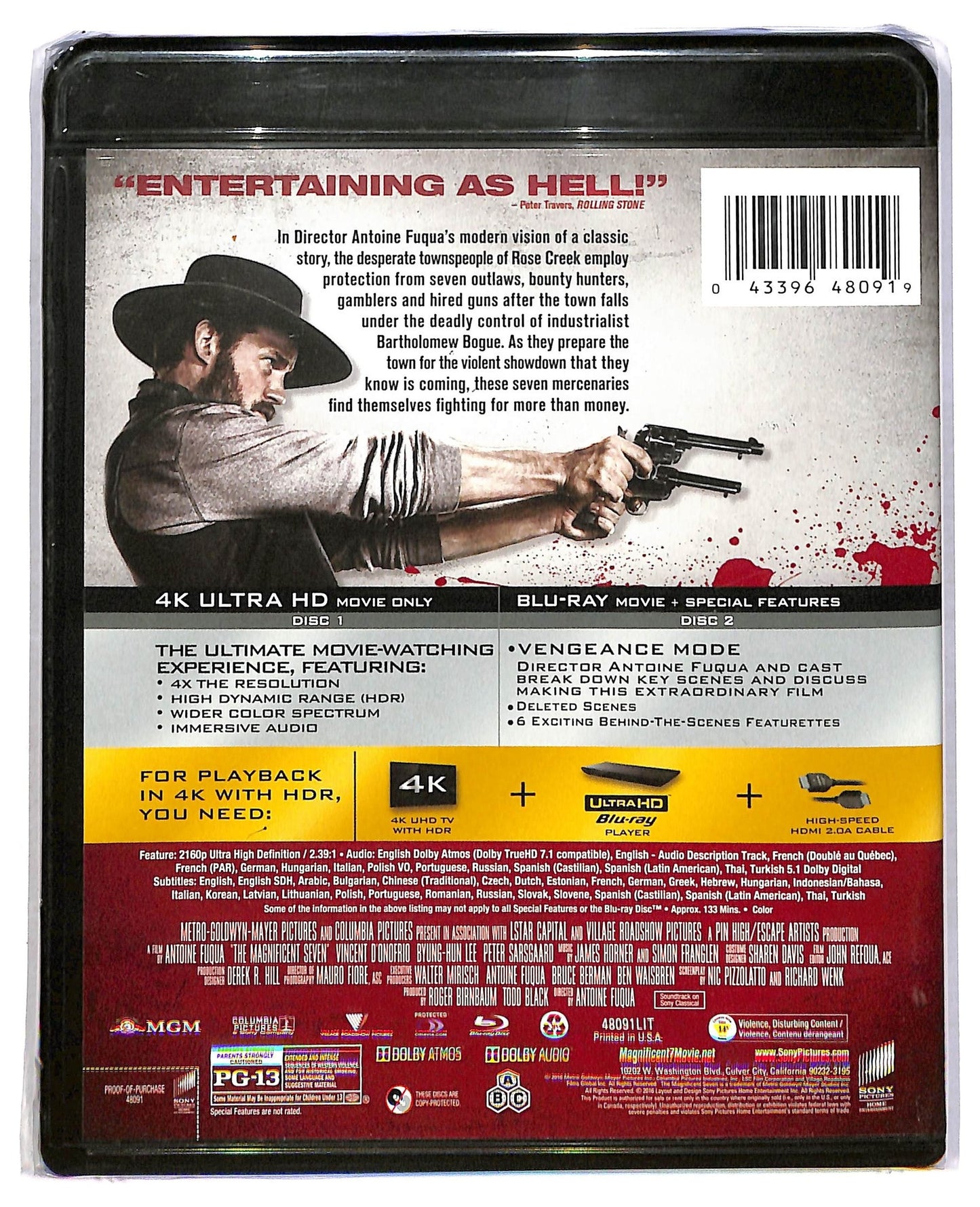 EBOND The Magnificent Seven 4K ULTRA HD - 2 disc edizione UK BLURAY  BLURAY BLURAY D791960