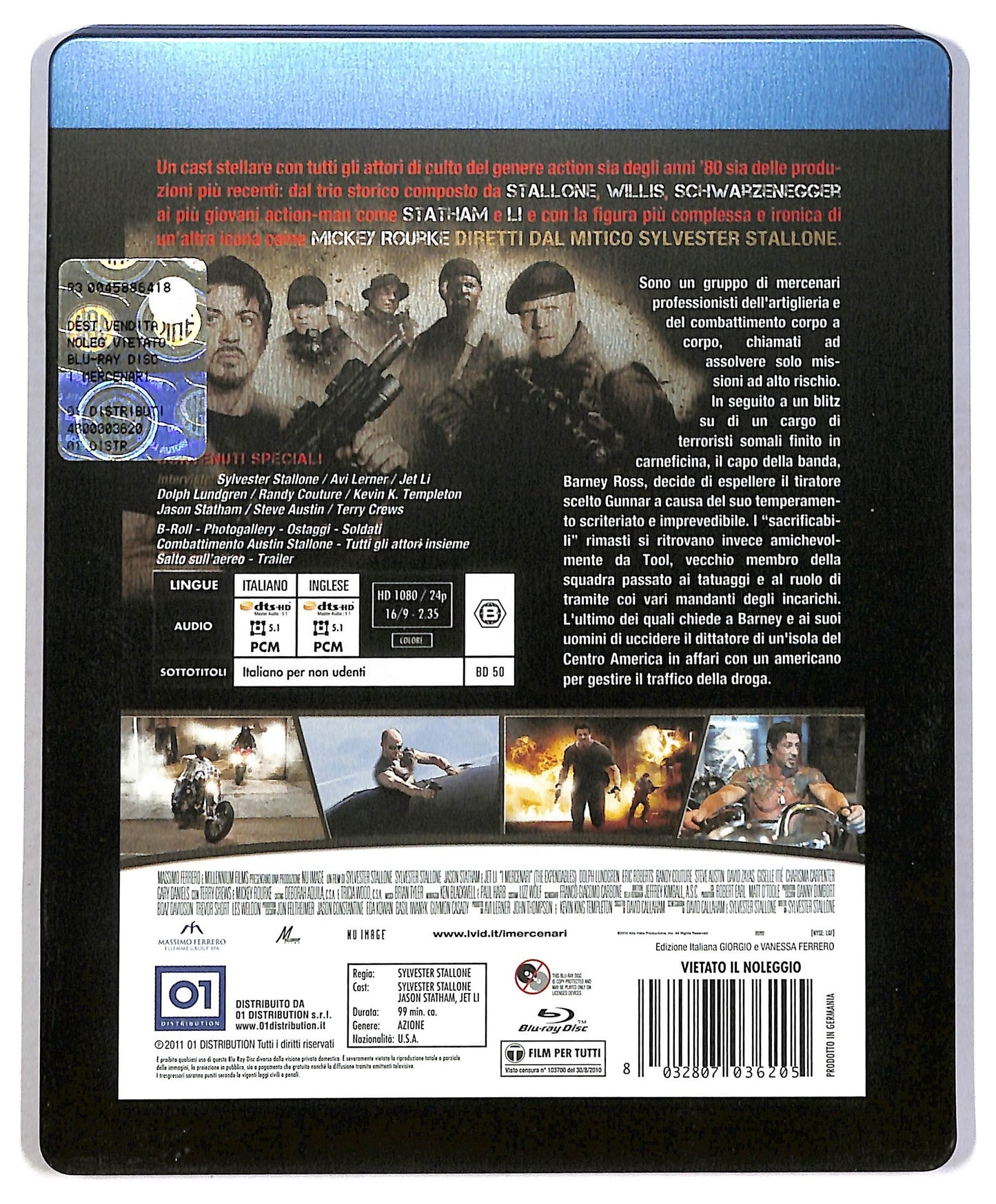 EBOND I Mercenari - The Expendables BLURAY  Steelbook BLURAY D791968