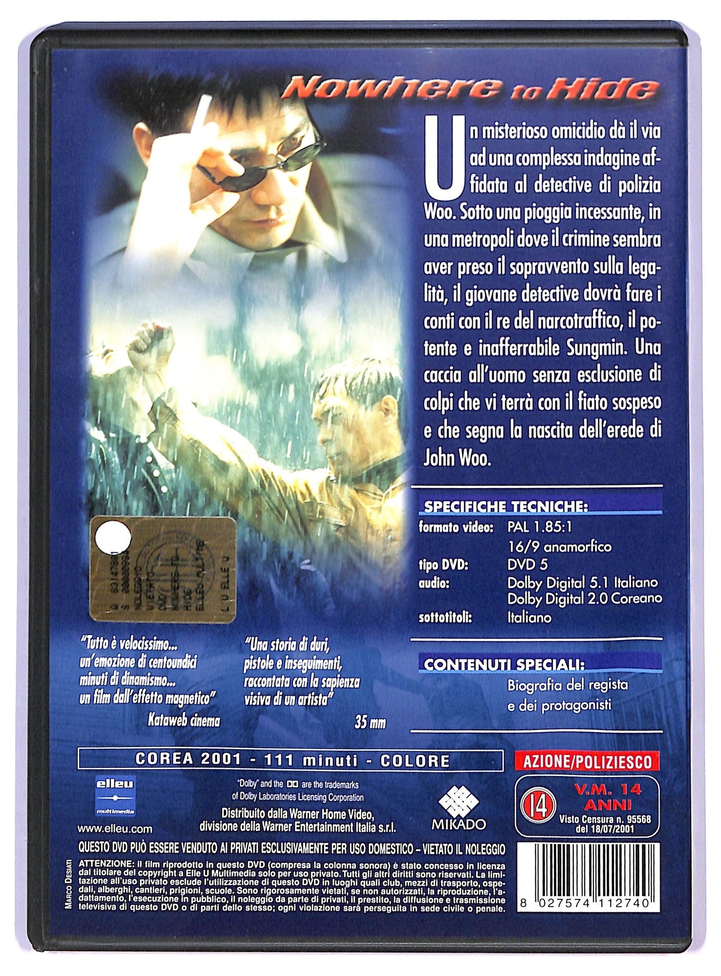 EBOND Nowhere to Hide DVD D792136
