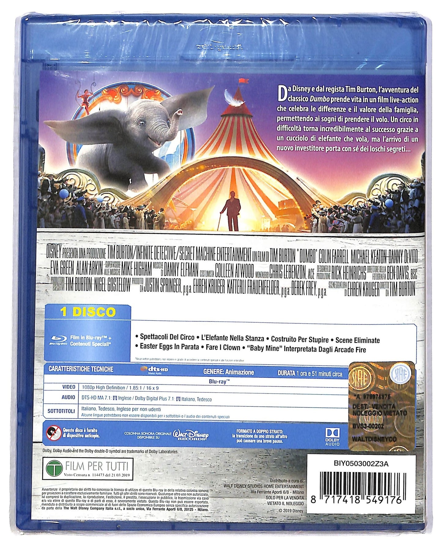 EBOND Dumbo bluray ( 2019) BLURAY D792341