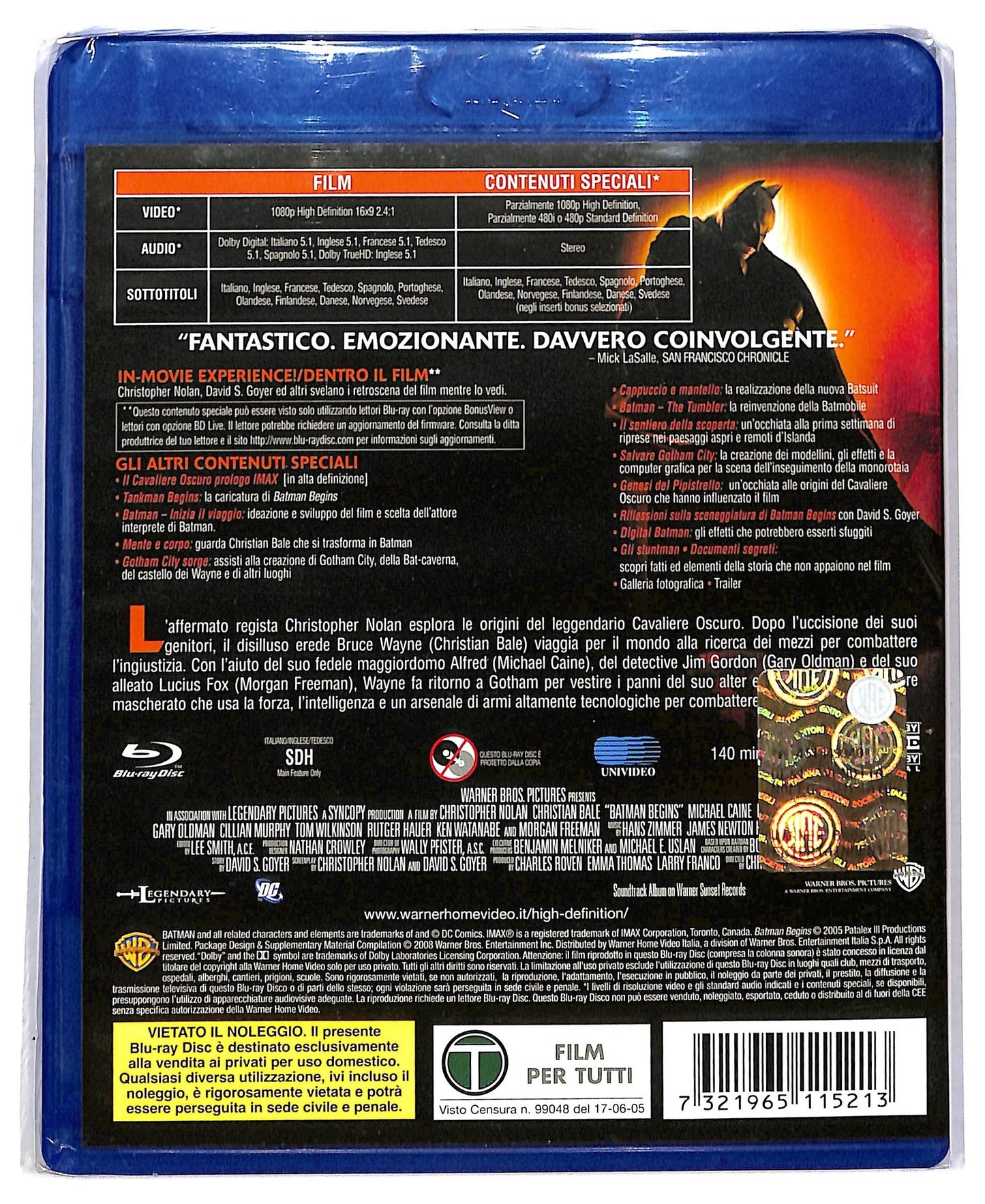 EBOND batman begins BLURAY D792359