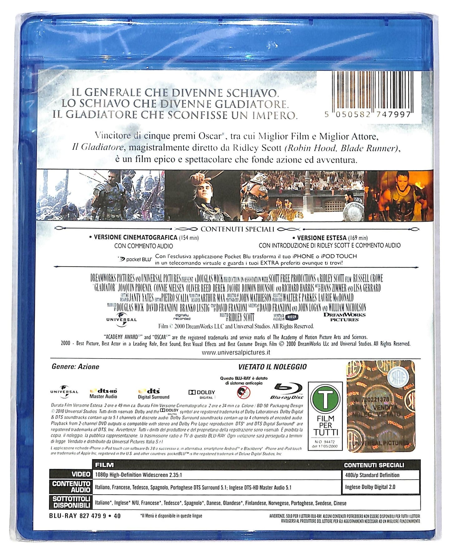 EBOND Il Gladiatore 10th Anniversary Edition BLURAY D792405