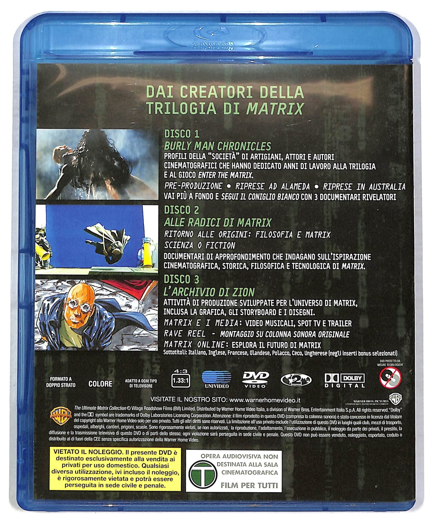 EBOND Matrix experience - 3 dischi EDITORIALE BLURAY  BLURAY BLURAY D792458