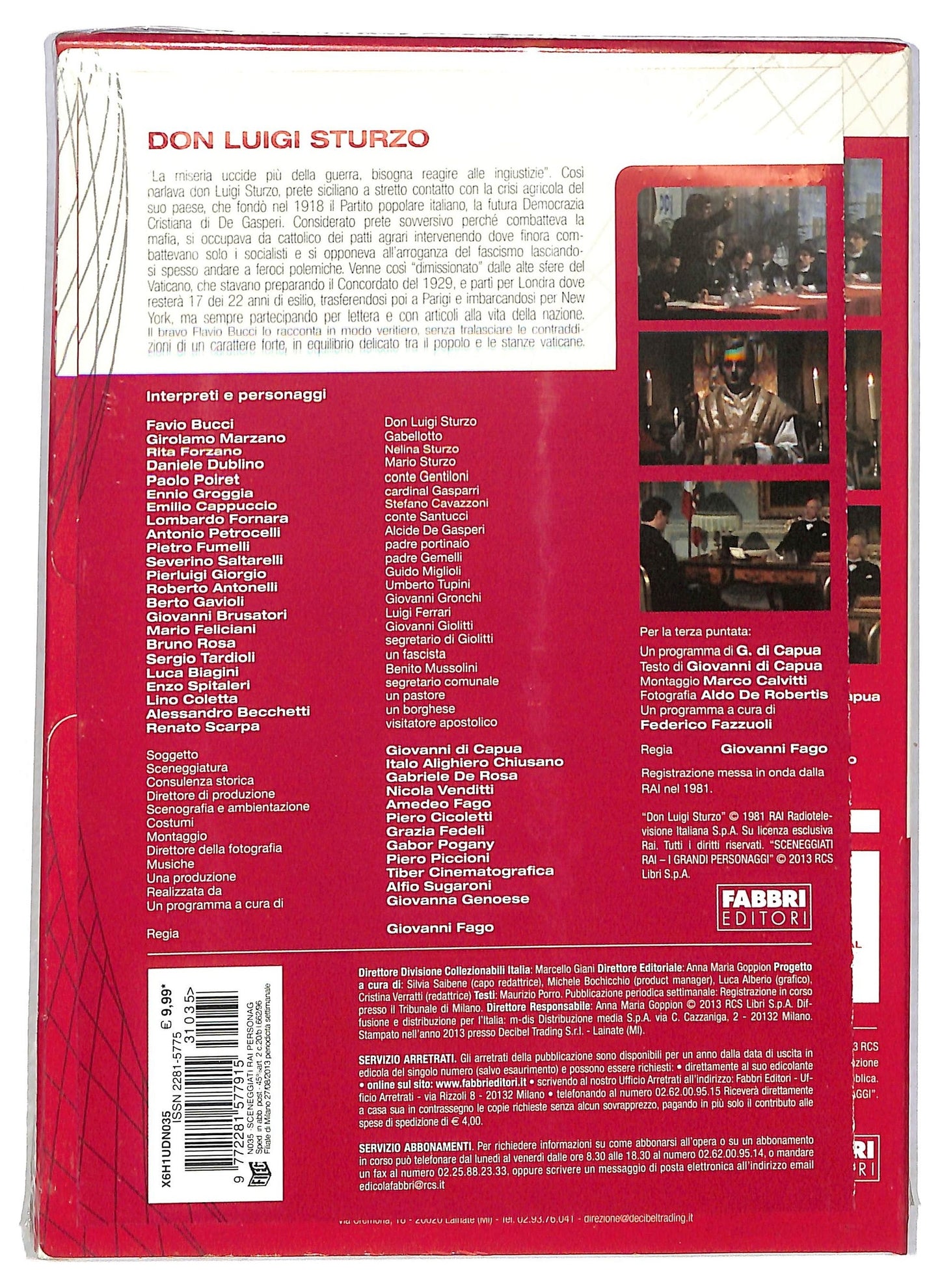 EBOND Sceneggiati Rai Don Luigi Sturzo Puntate Da 1 a 3 EDITORIALE DVD D792544