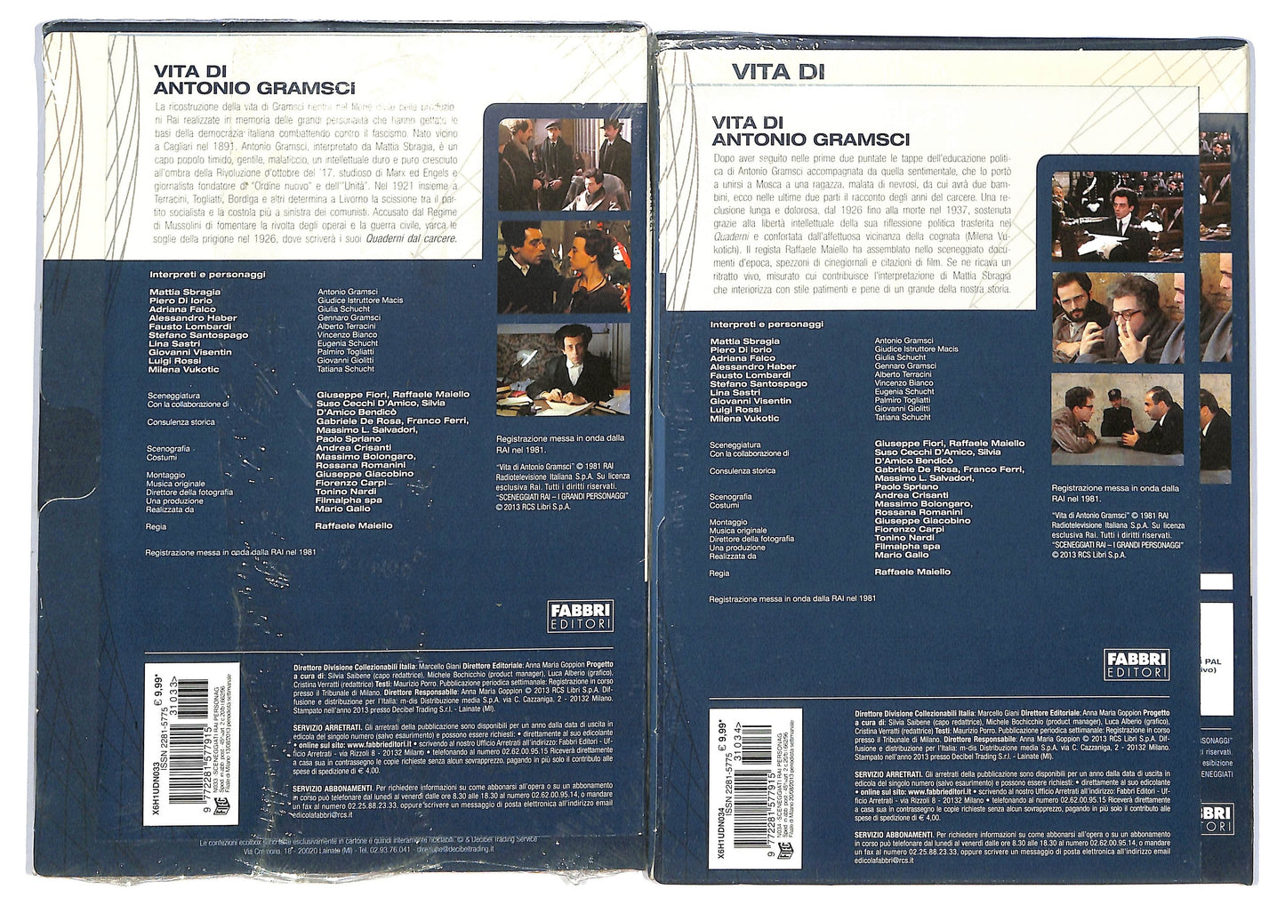 EBOND Sceneggiati Rai VIta di Antonio Gramsci Puntate da 1 a 4 EDITORIALE DVD D792550