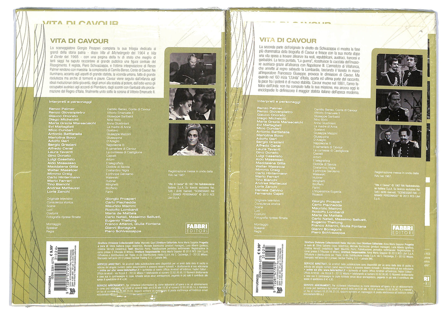 EBOND Scenggiati Rai Vita Di Cavour Puntate da 1 a 4 EDITORIALE DVD Slip Case D792554