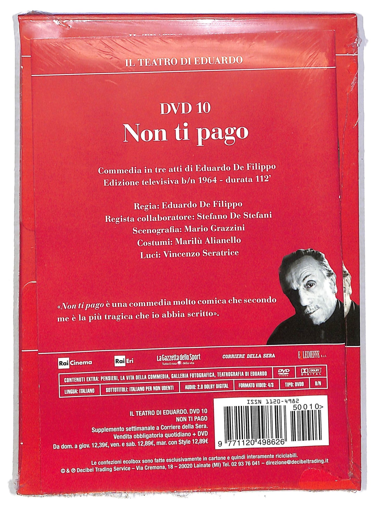 EBOND il teatro di eduardo - Non ti pago EDITORIALE DVD D792573