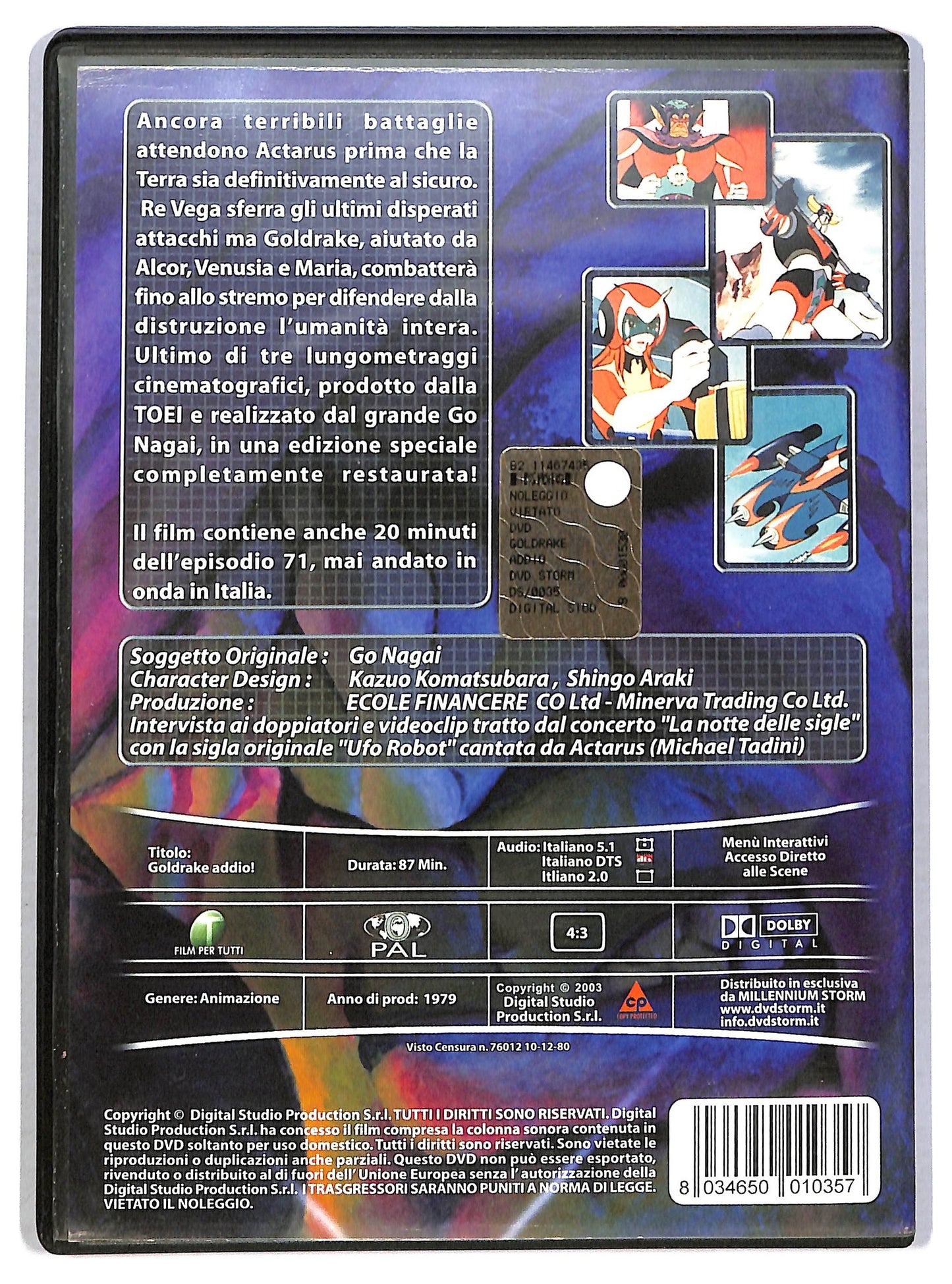 EBOND Goldrake Addio! [DVD STORM] D792661