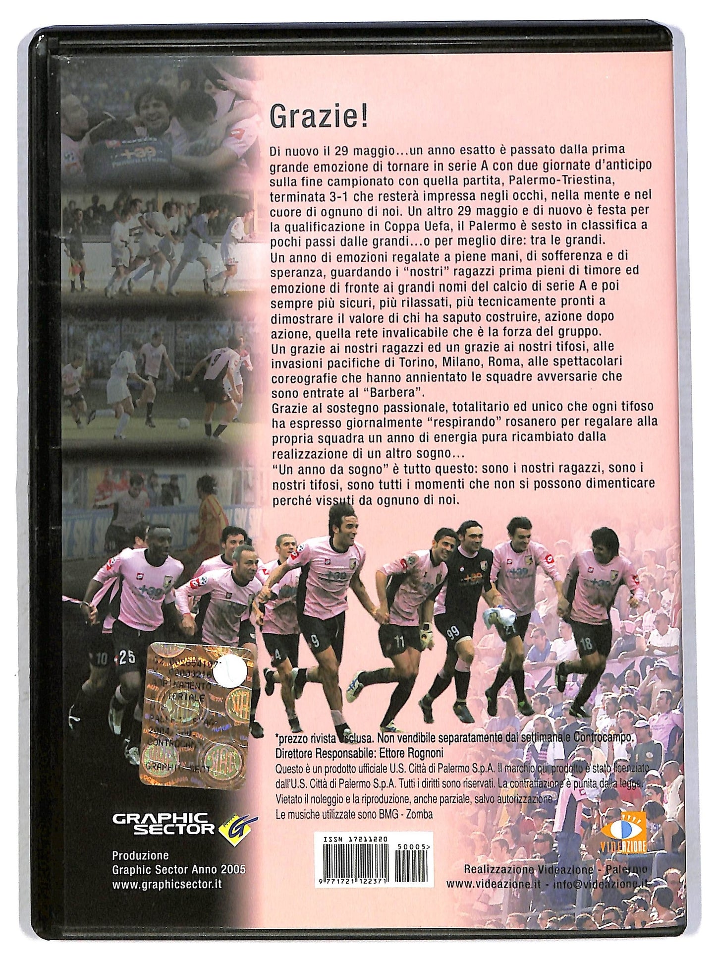 EBOND Un Anno Da Sogno U.S.Citta Di Parlemo Anno 2004/2005 EDITORIALE DVD D792734