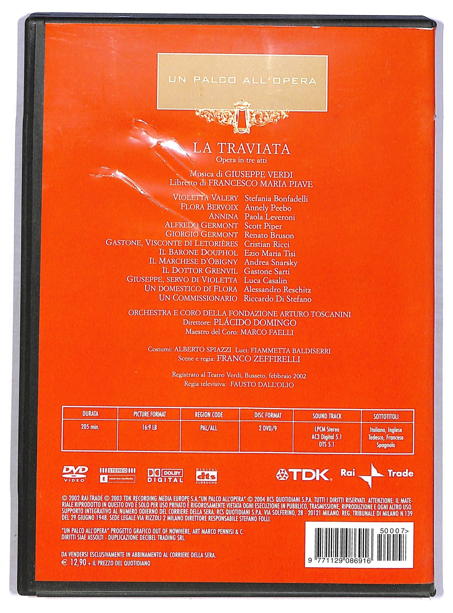EBOND La traviata - Giuseppe Verdi - U'n palco all'opera EDITORIALE DVD D792924