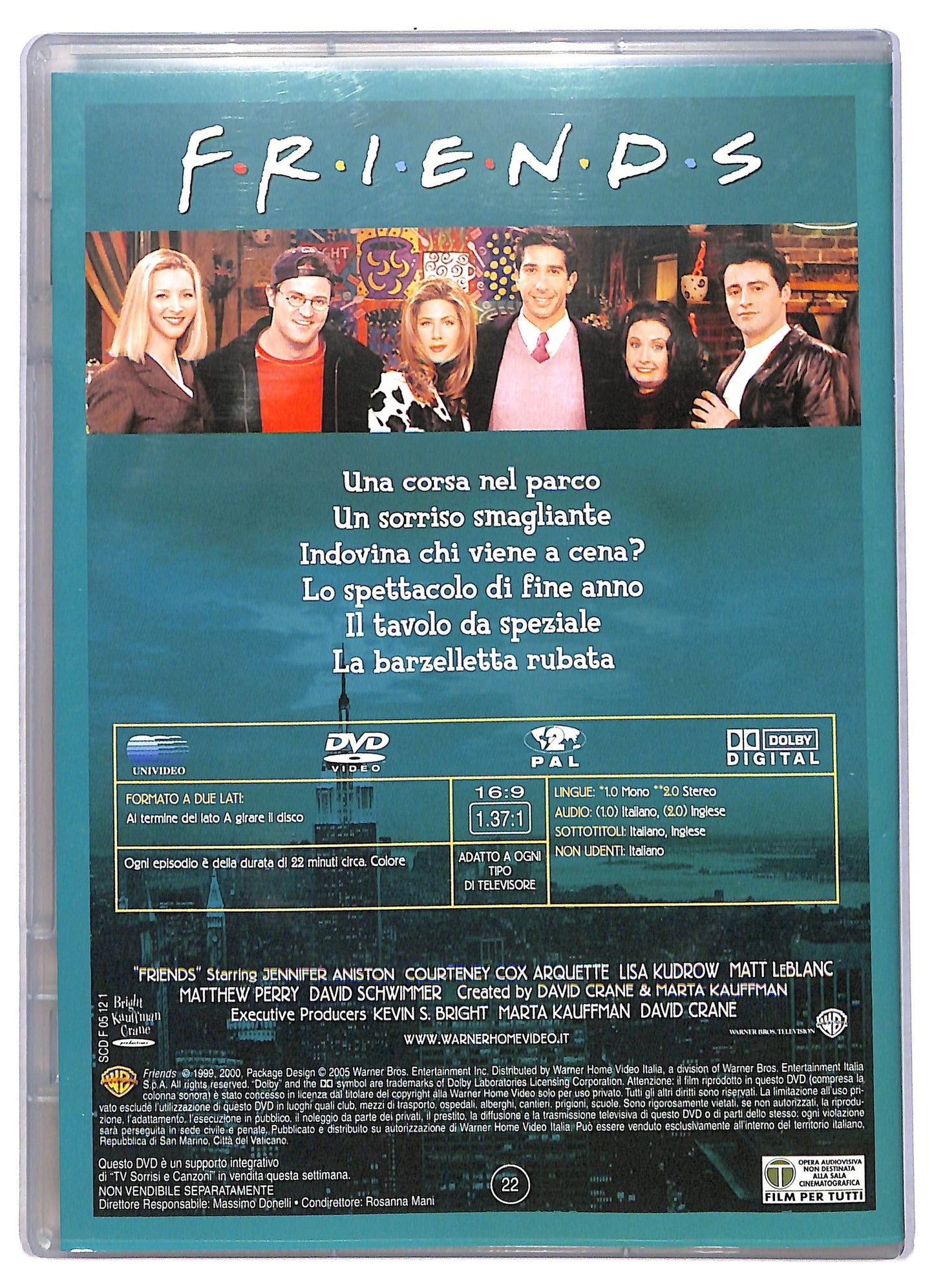 EBOND Friends Stagione 6 Episodi 7/12 EDITORIALE DVD D792926