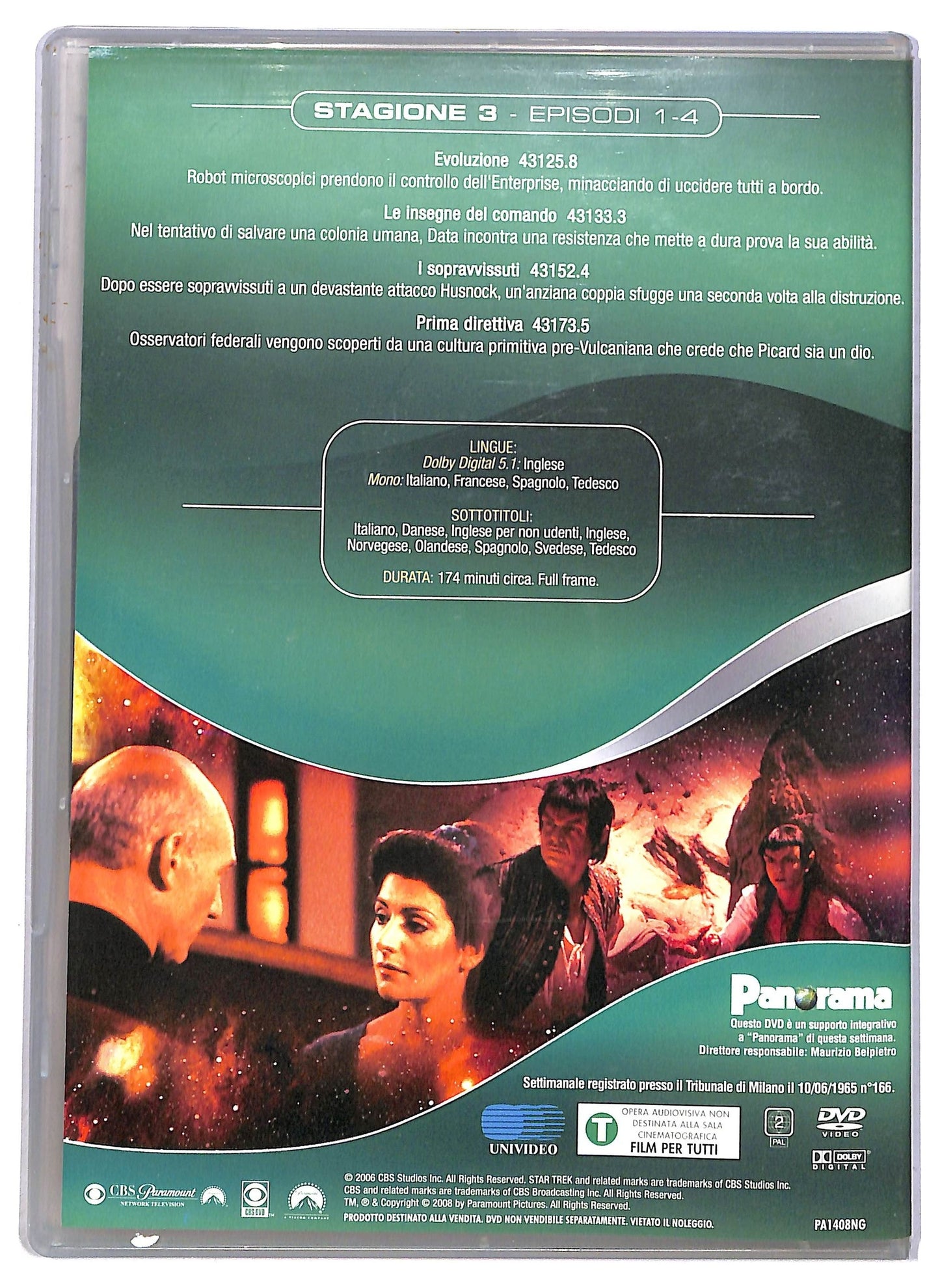 EBOND Star Trek The Next Generation Stagione 3 Epis. 1- 4 EDITORIALE DVD D792932