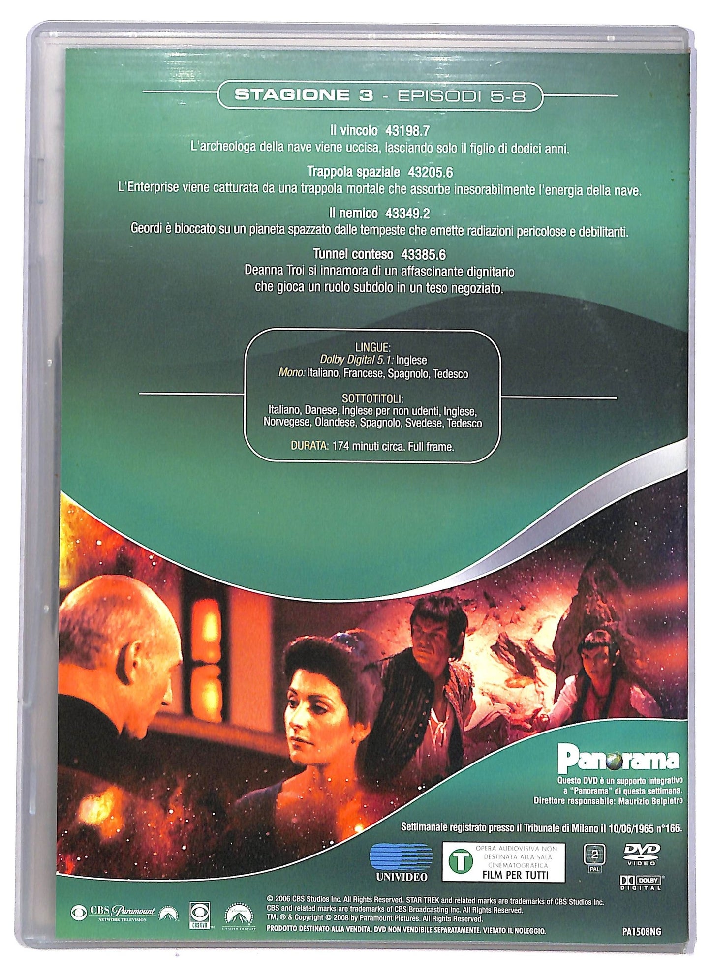 EBOND Star Trek The Next Generation Stagione 3 Vol. 2 Epis. 5 - 8 EDITORIALE DVD D792933