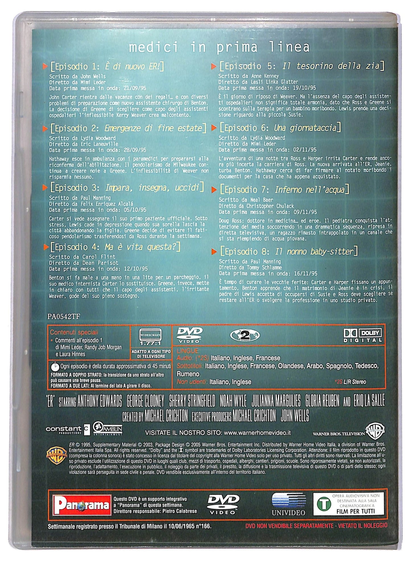 EBOND ER Medici In Prima Linea Anno 2 Epis. 1 - 8 EDITORIALE DVD D792952