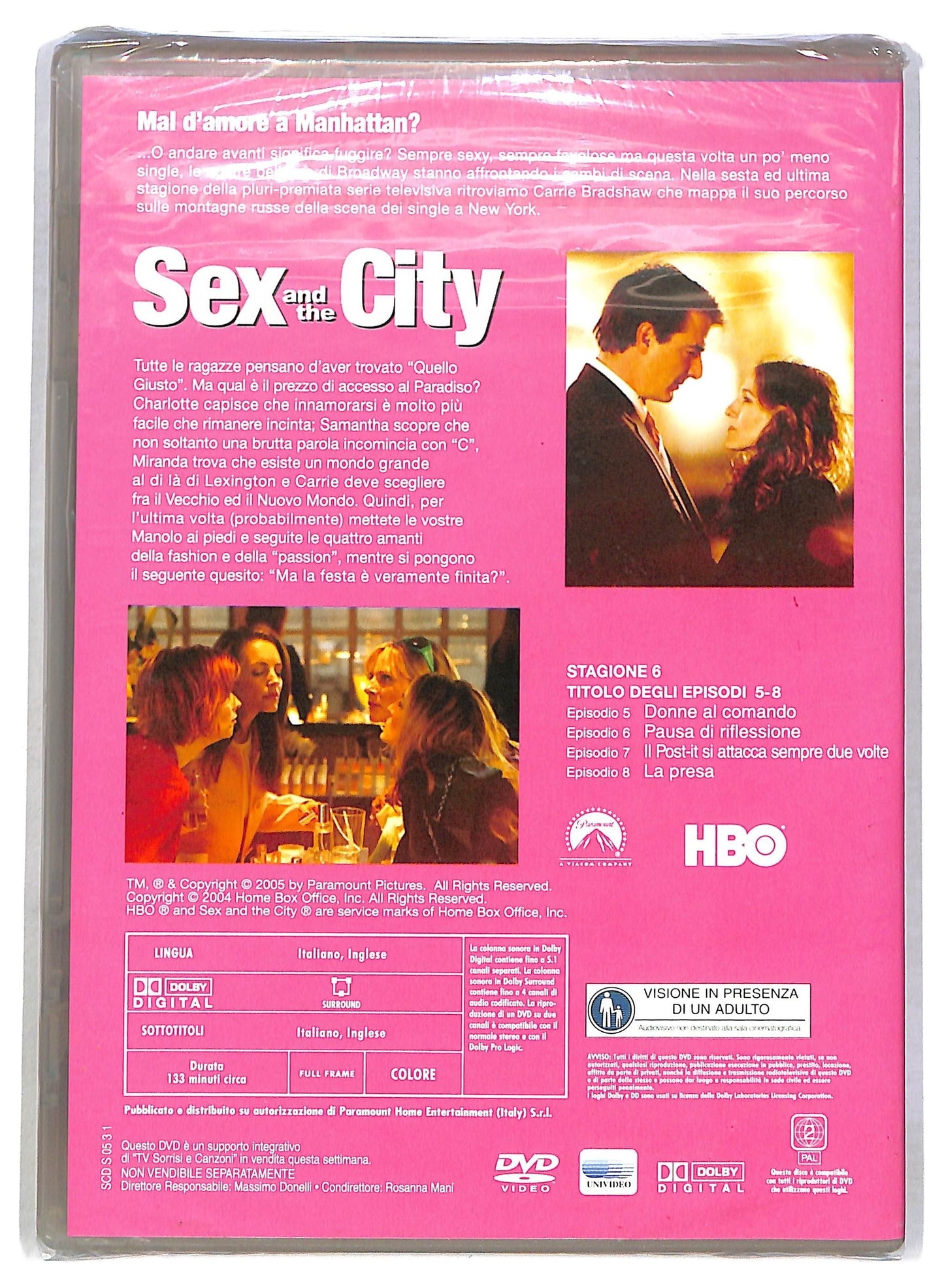 EBOND Sex And The City Stagione 6 Epis. 5- 8 EDITORIALE DVD D793002