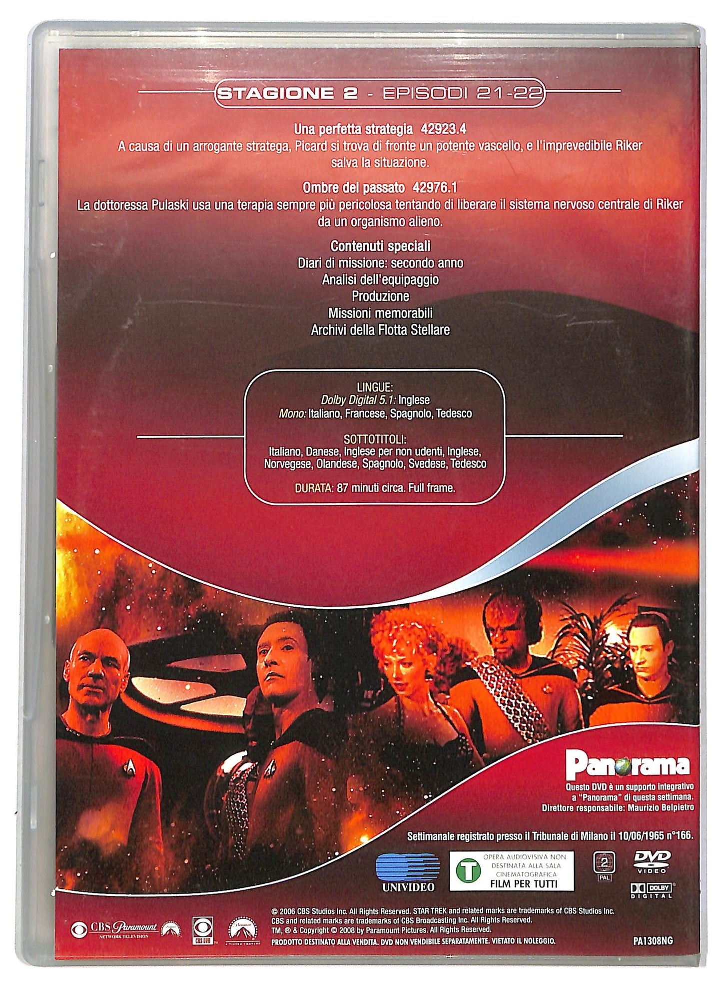EBOND Star Trek The Next Generation Stag,6 Epis. 21 - 22 EDITORIALE DVD D793021