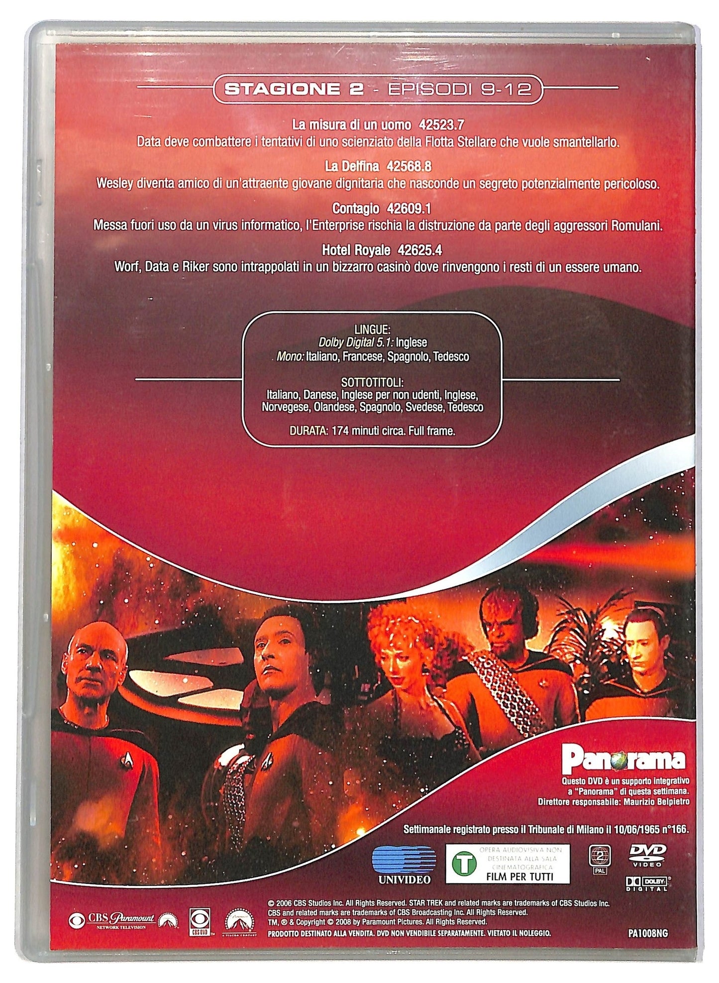 EBOND Star Trek The Next Generation Sta. 2 Epis. 9 - 12 EDITORIALE DVD D793023