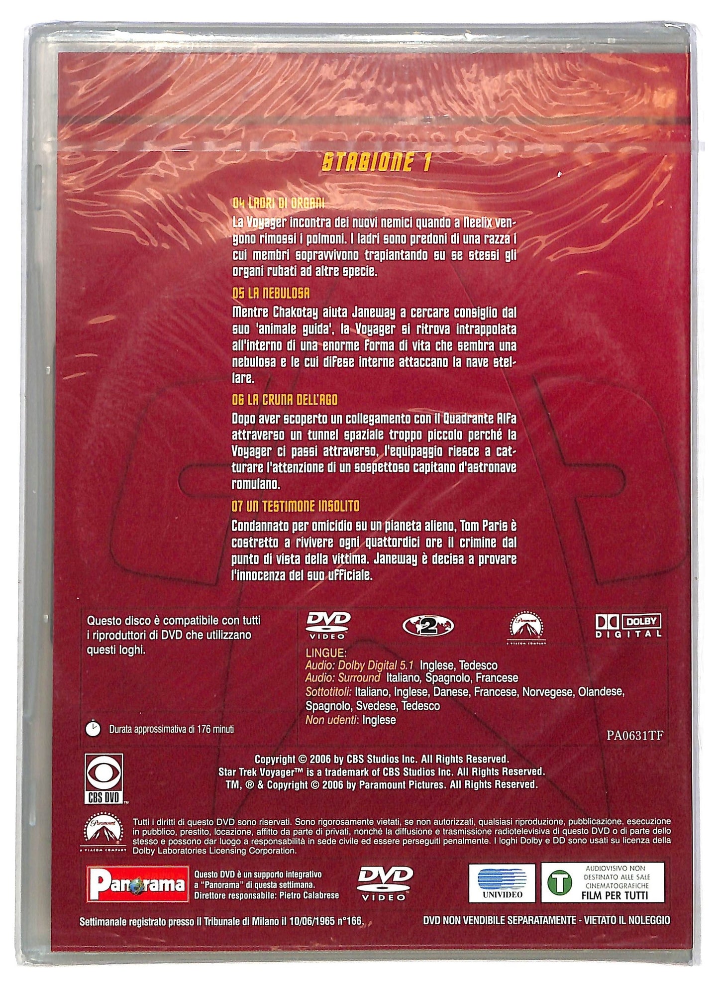 EBOND Star Trek Voyager - Stagione 1 Disco 2  EDITORIALE  DVD D793043