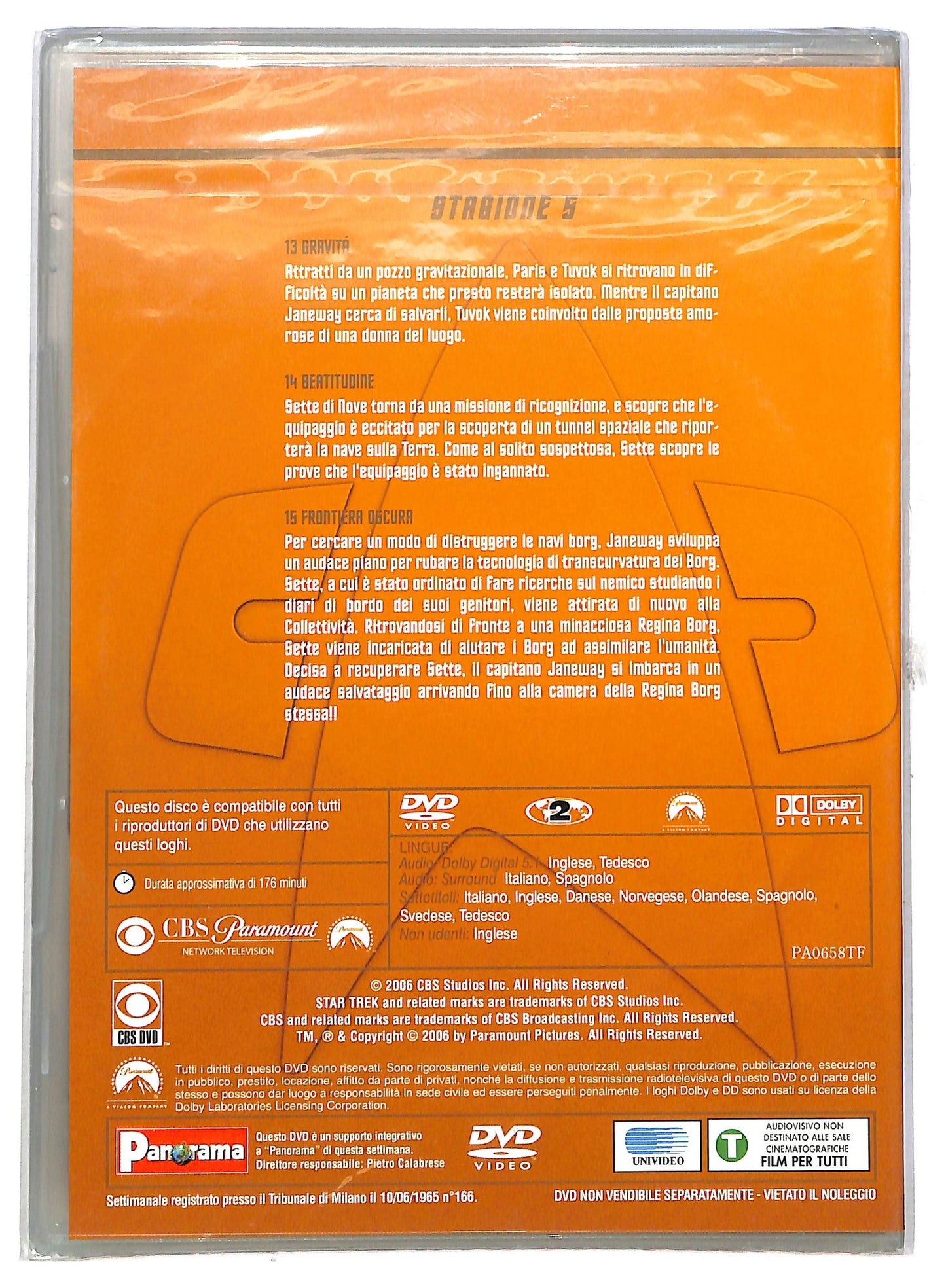 EBOND Star Trek: Voyager Stagione 5 Disco 4 EDITORIALE  DVD D793048