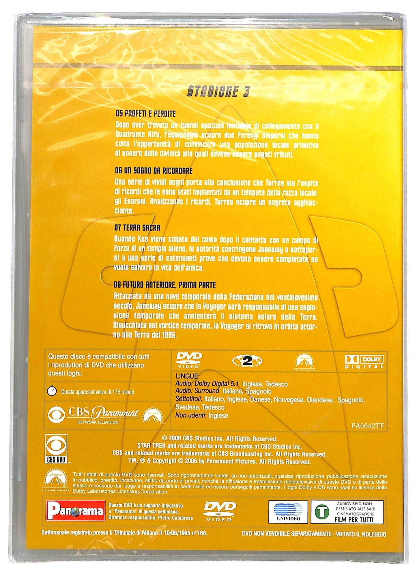 EBOND Star Trek Voyager Stag.3 Episodi 5 - 8 EDITORIALE DVD D793054