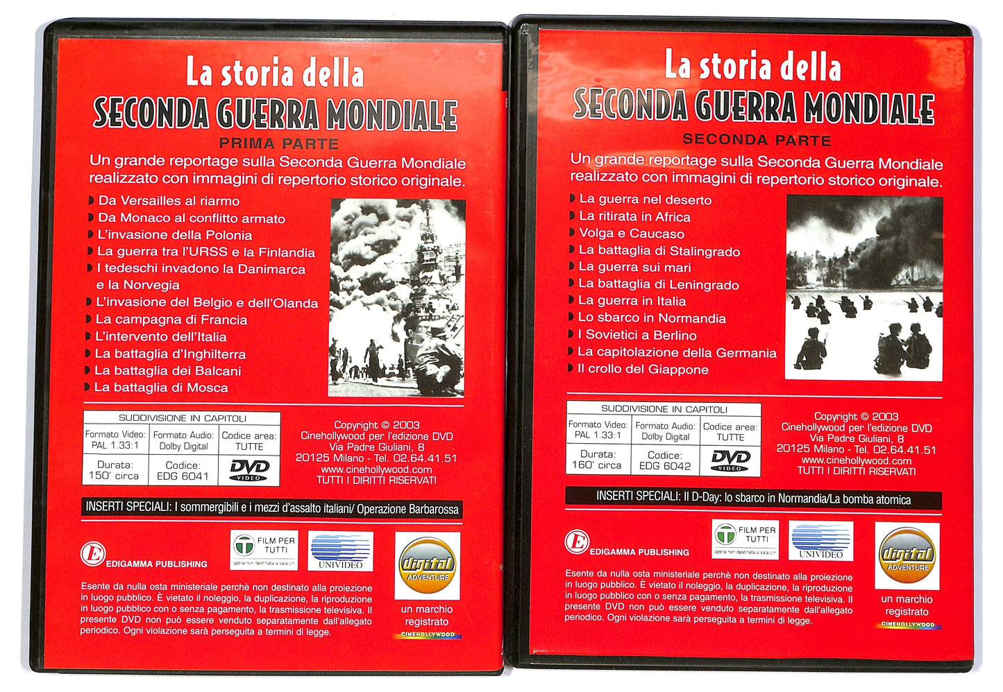 EBOND La Storia della Seconda Guerra Mondiale (Prima e Seconda Parte) DVD D793141