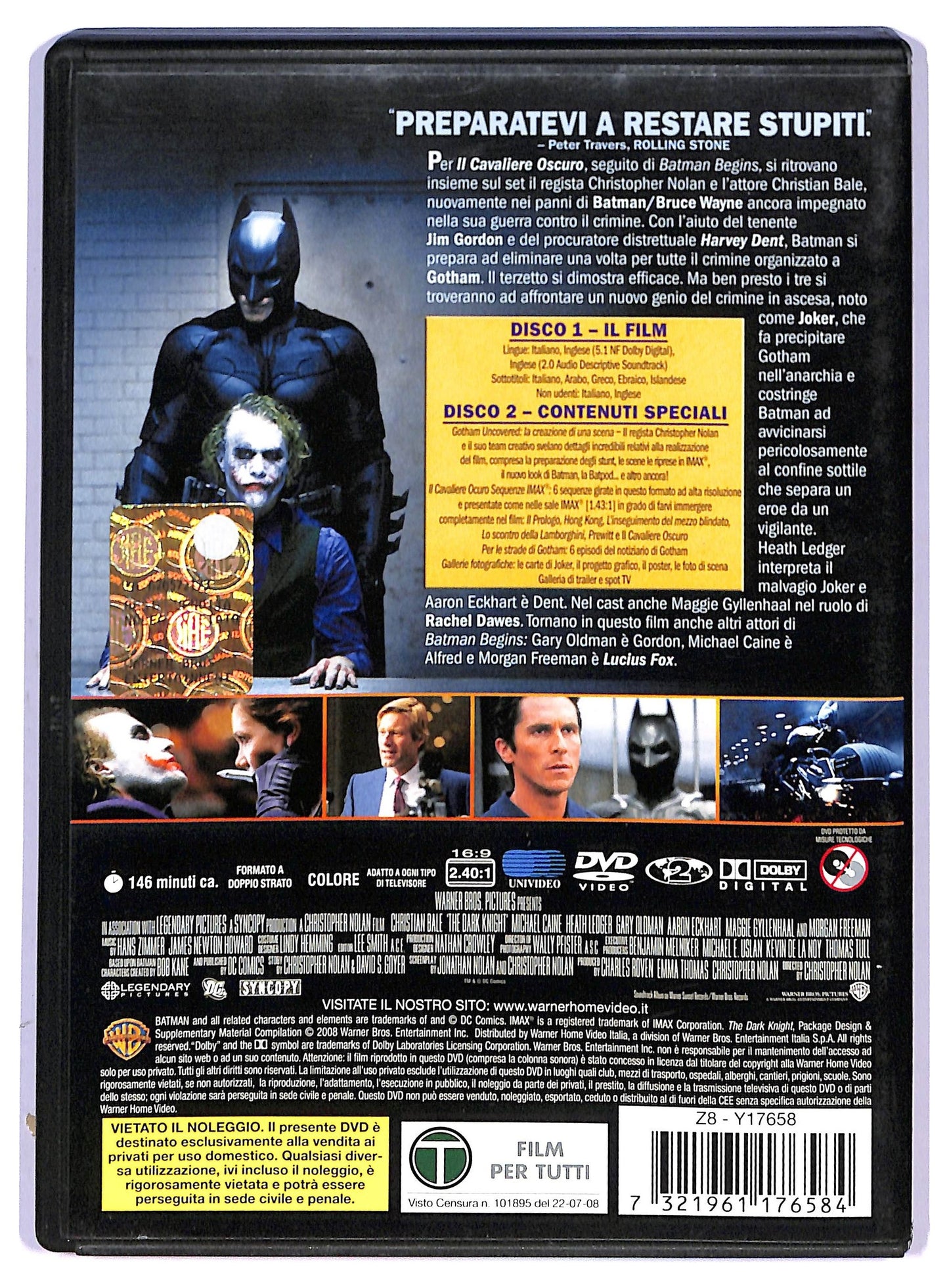 EBOND Il Cavaliere Oscuro  DVD D793206