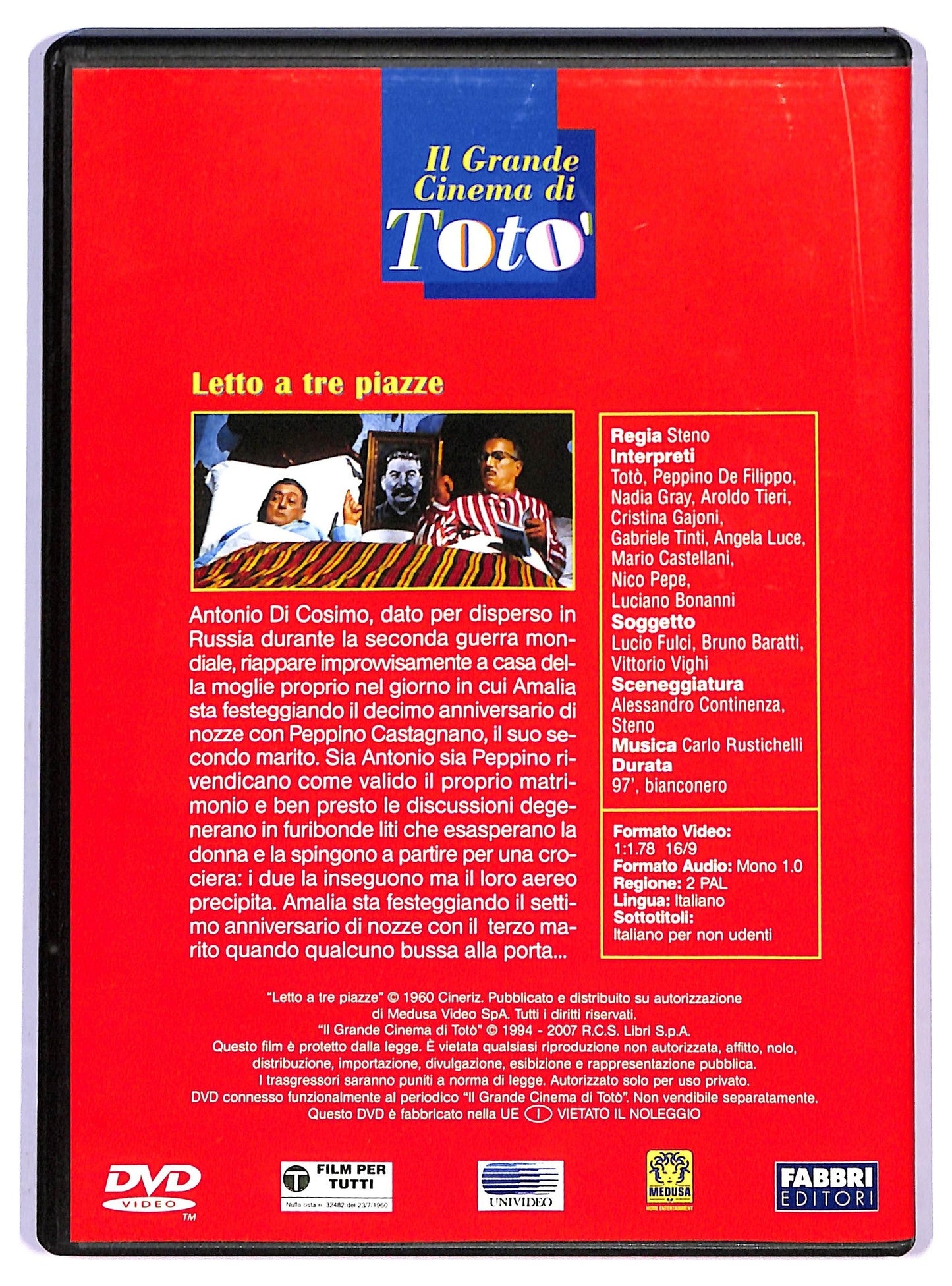 EBOND Letto a tre piazze EDITORIALE DVD D793220