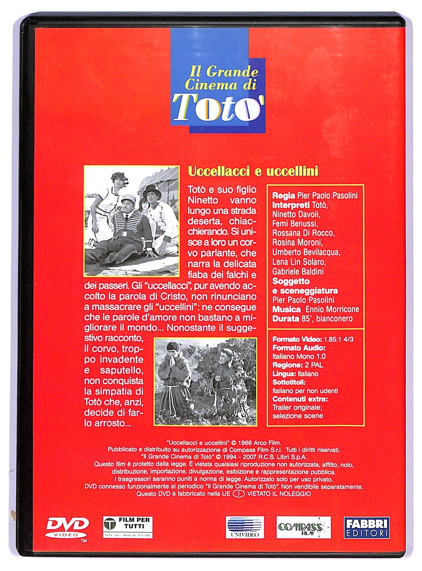EBOND Uccellacci e Uccellini EDITORIALE DVD D793221