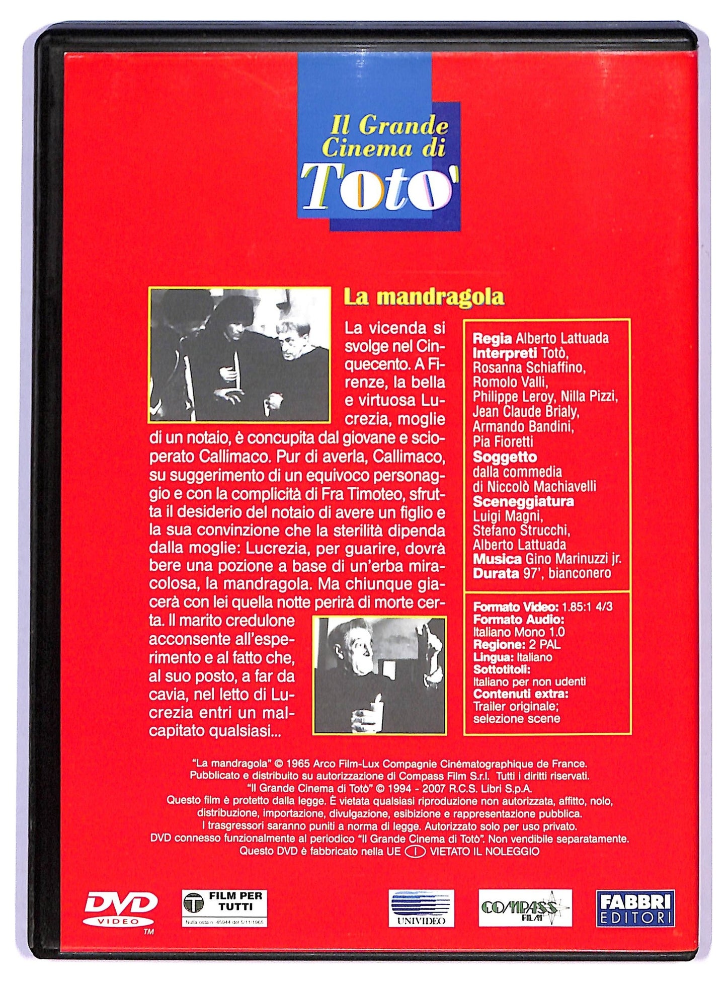 EBOND la mandragola  EDITORIALE DVD D793262