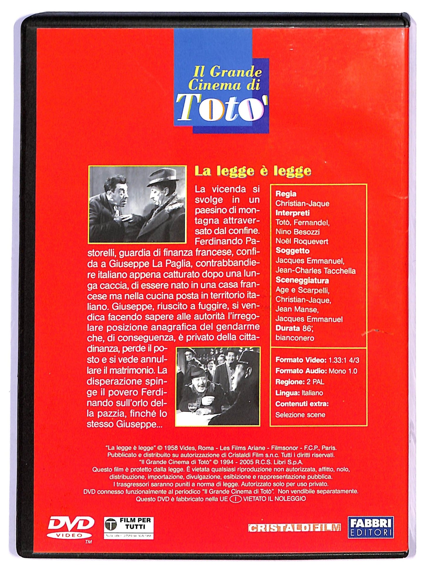 EBOND La legge e legge  EDITORIALE DVD D793314
