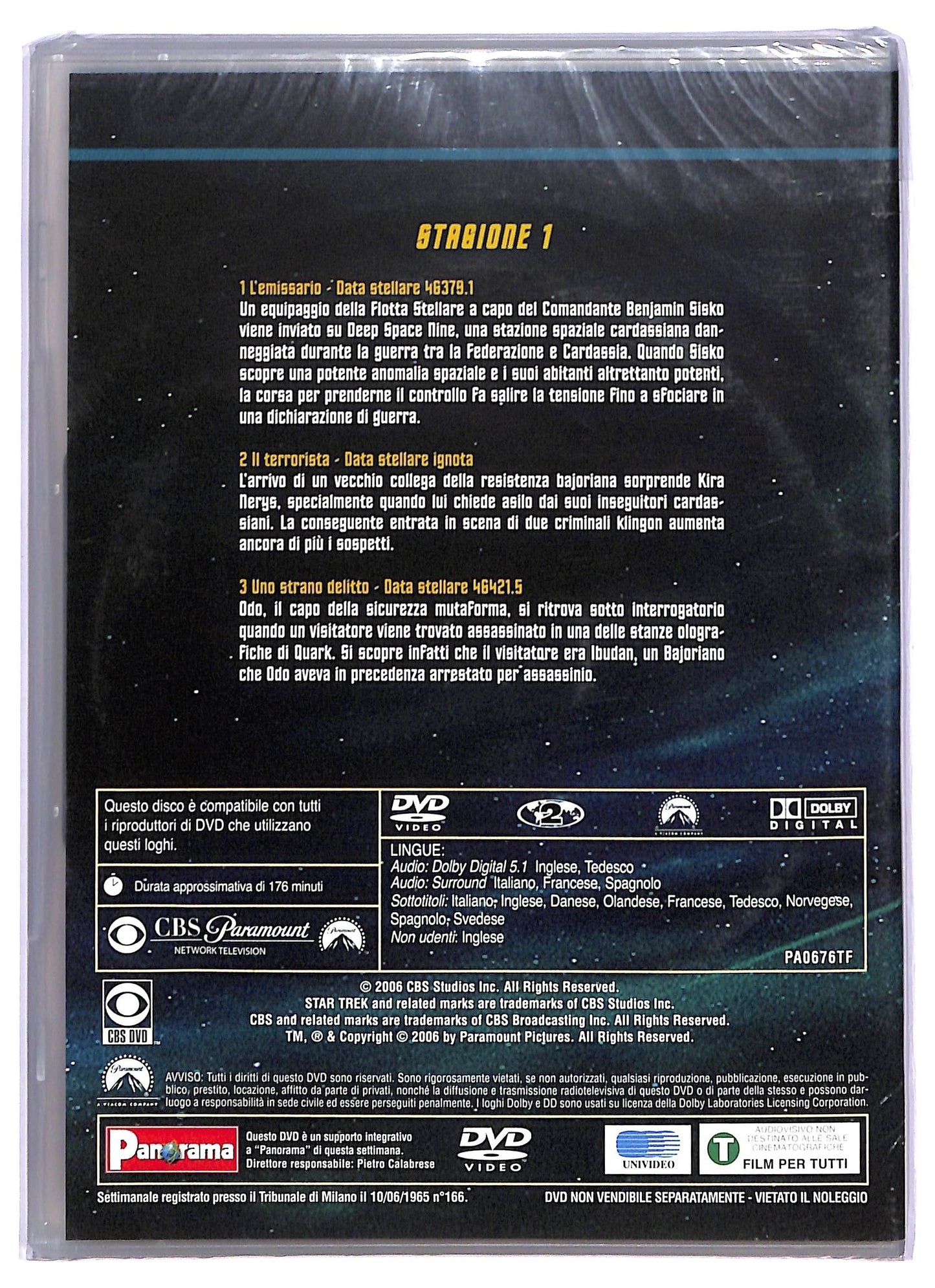 EBOND Star Trek  Deep Space Nine Stagione 1 Disco 1 Episodi 1-3 EDITORIALE DVD D793335