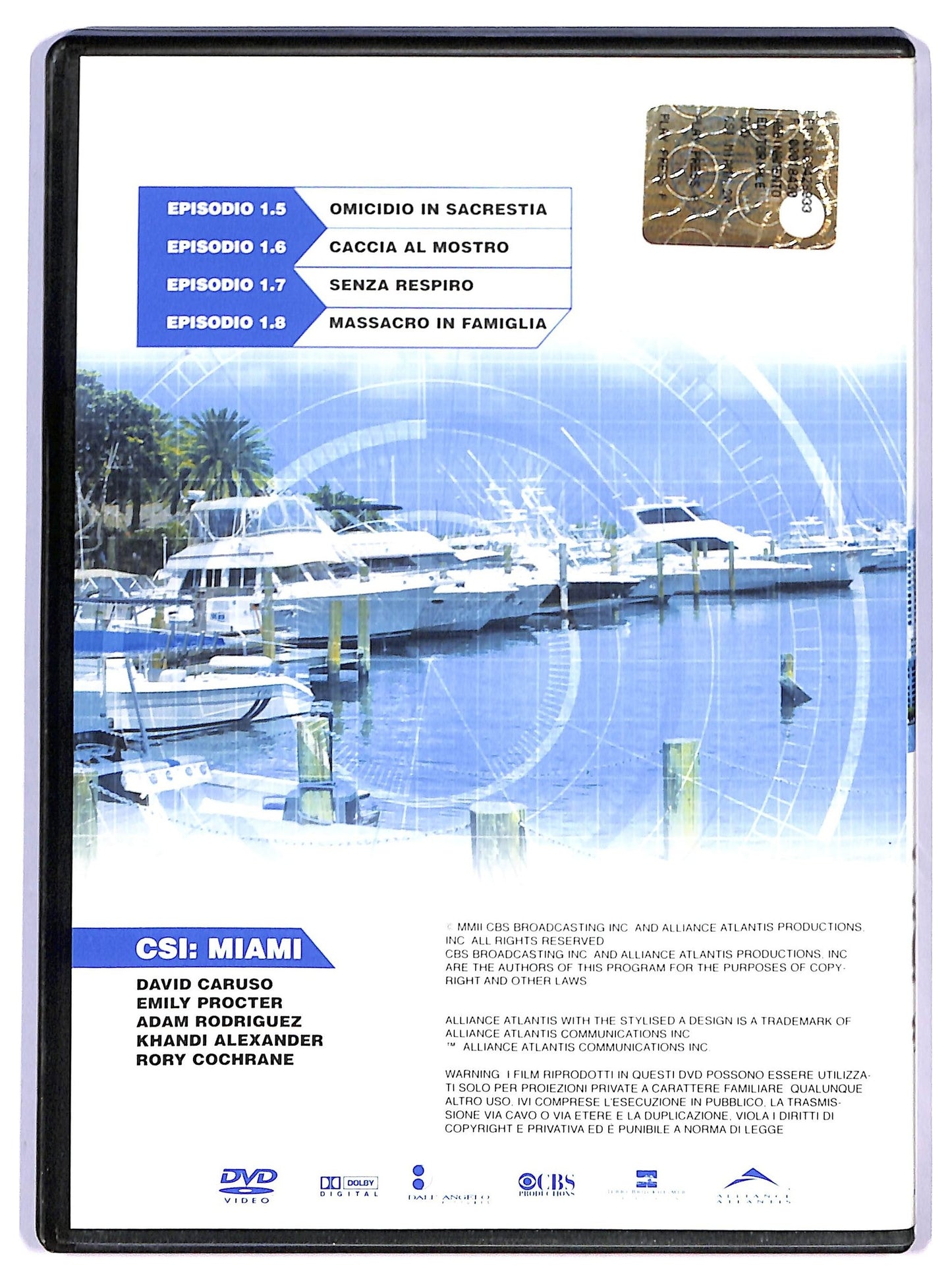 EBOND CSI: Miami Prima Stagione Disco 02 Episodi 1.5 a 1.8 EDITORIALE DVD D793440