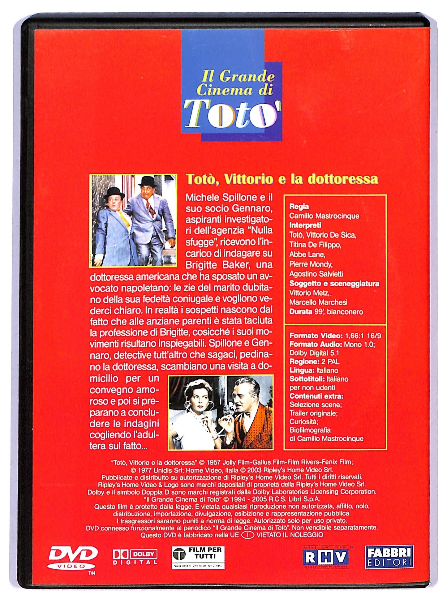 EBOND Toto, Vittorio e la dottoressa EDITORIALE DVD D793442