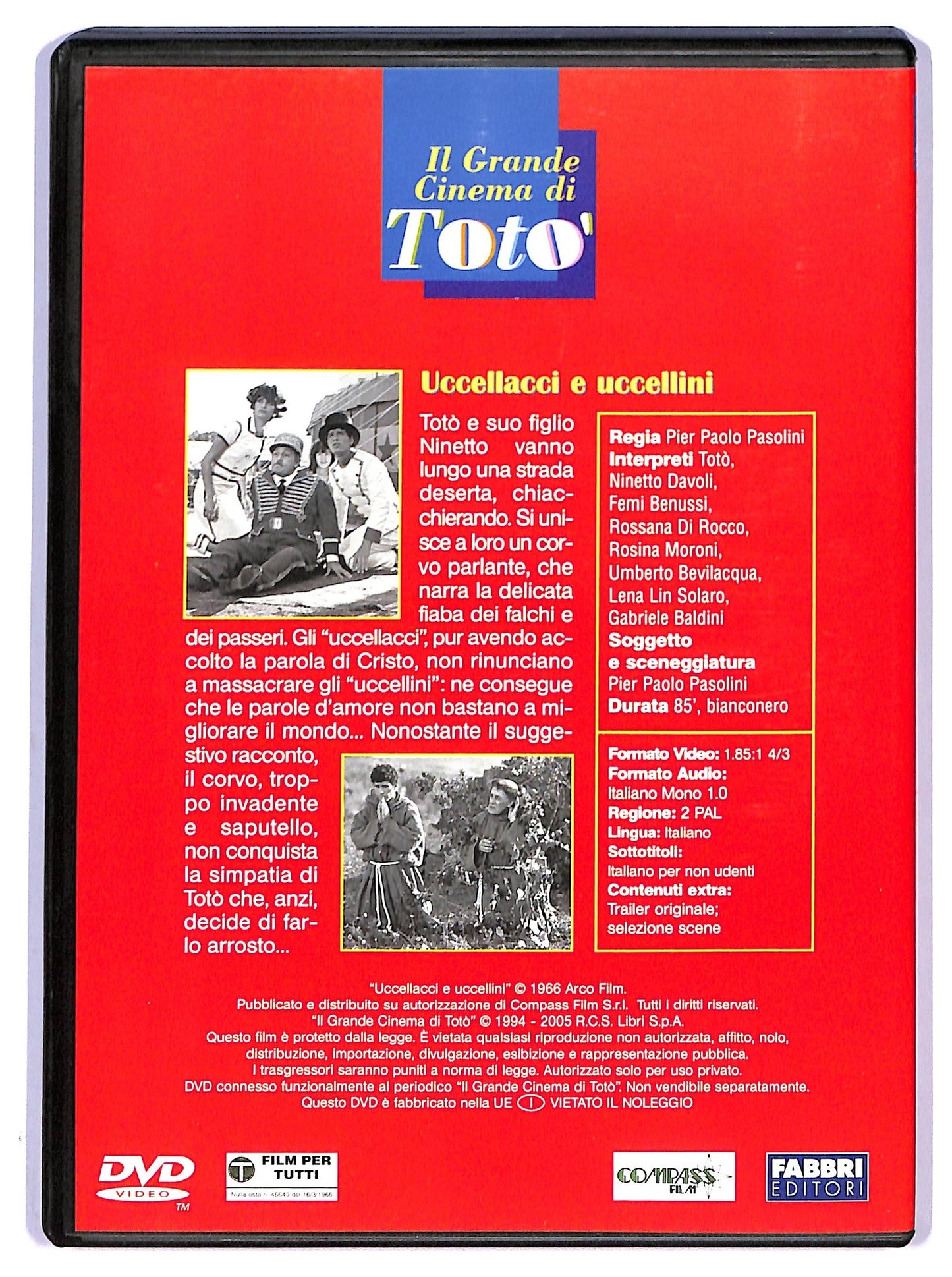 EBOND Uccellacci e Uccellini EDITORIALE DVD D793449