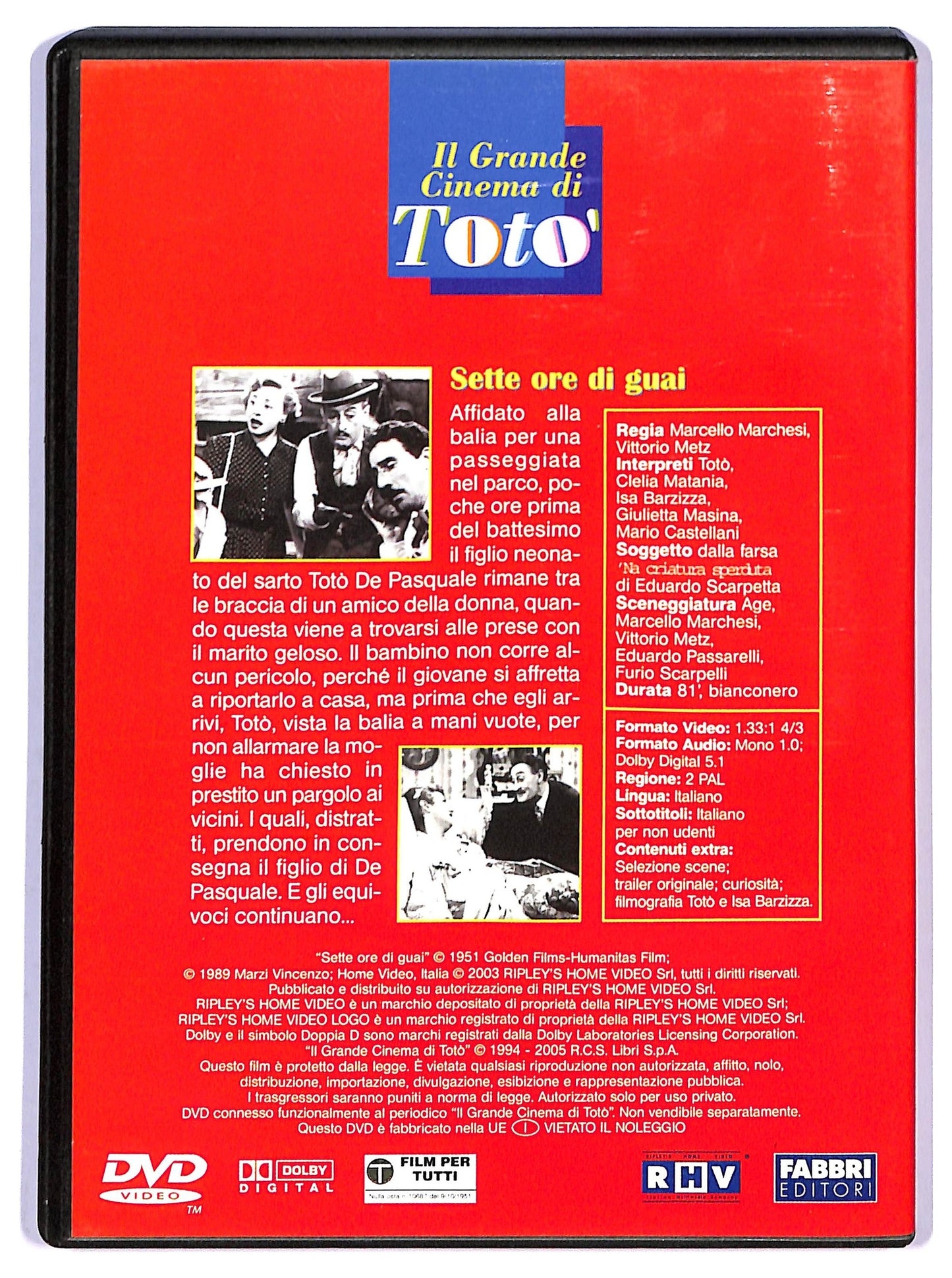 EBOND Sette ore di guai  EDITORIALE  DVD D793450