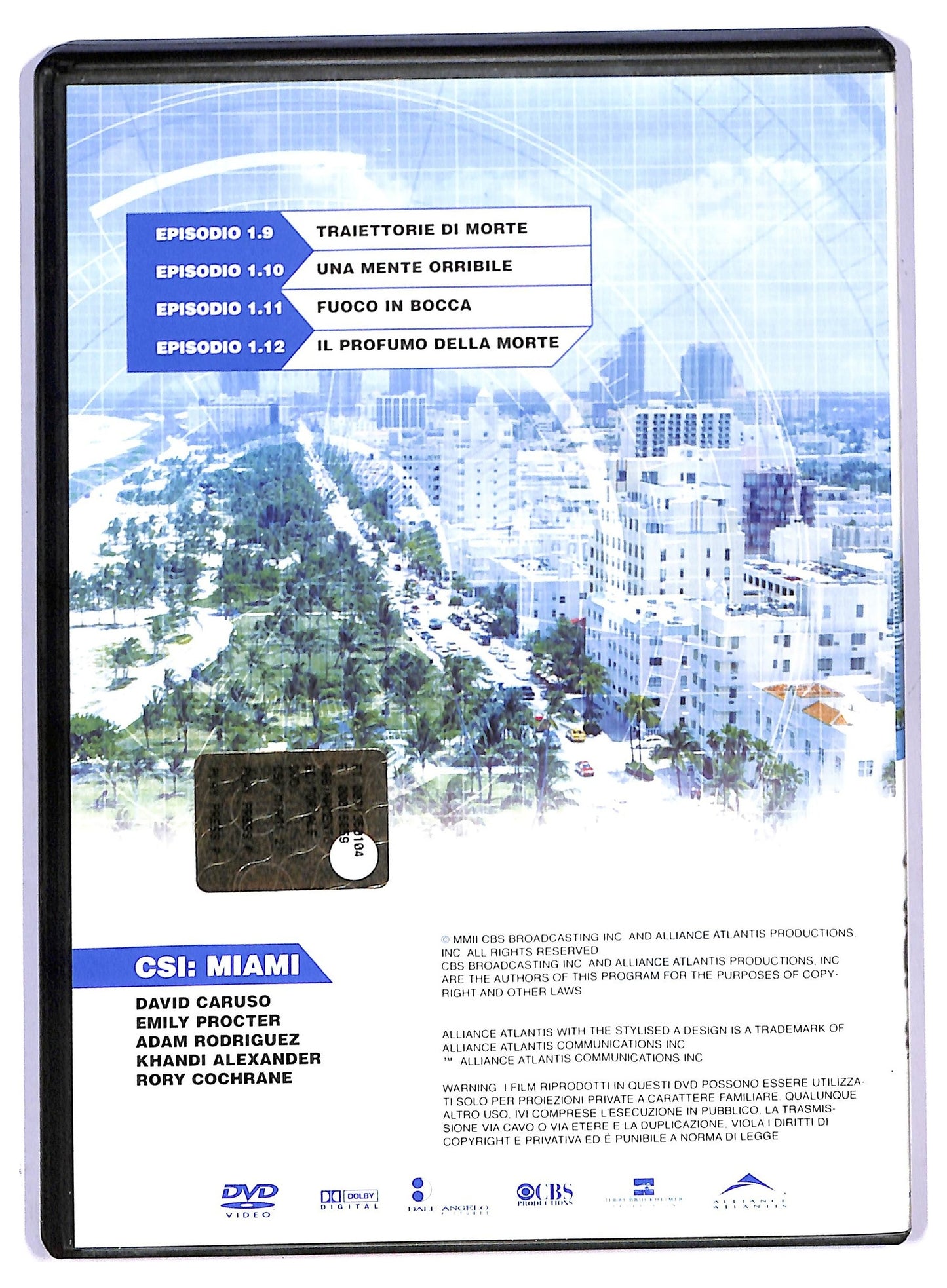 EBOND CSI . Miami prima Stagione Epis. 1.9 - 1.12 EDITORIALE DVD D793510