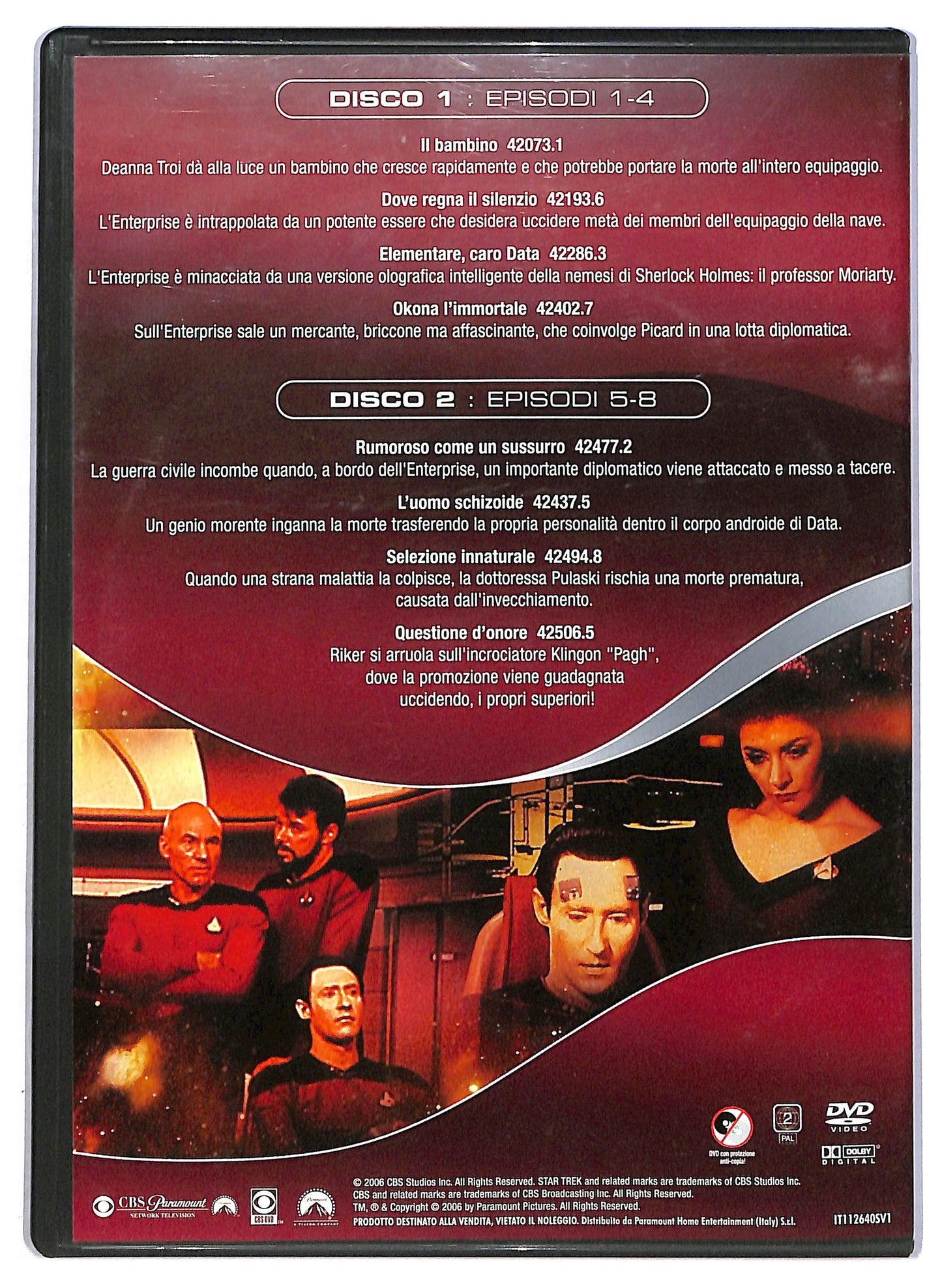 EBOND Star Trek The Nex Generation Vol1 Ep. 1-8  - 2 DVD EDITORIALE DVD D793649