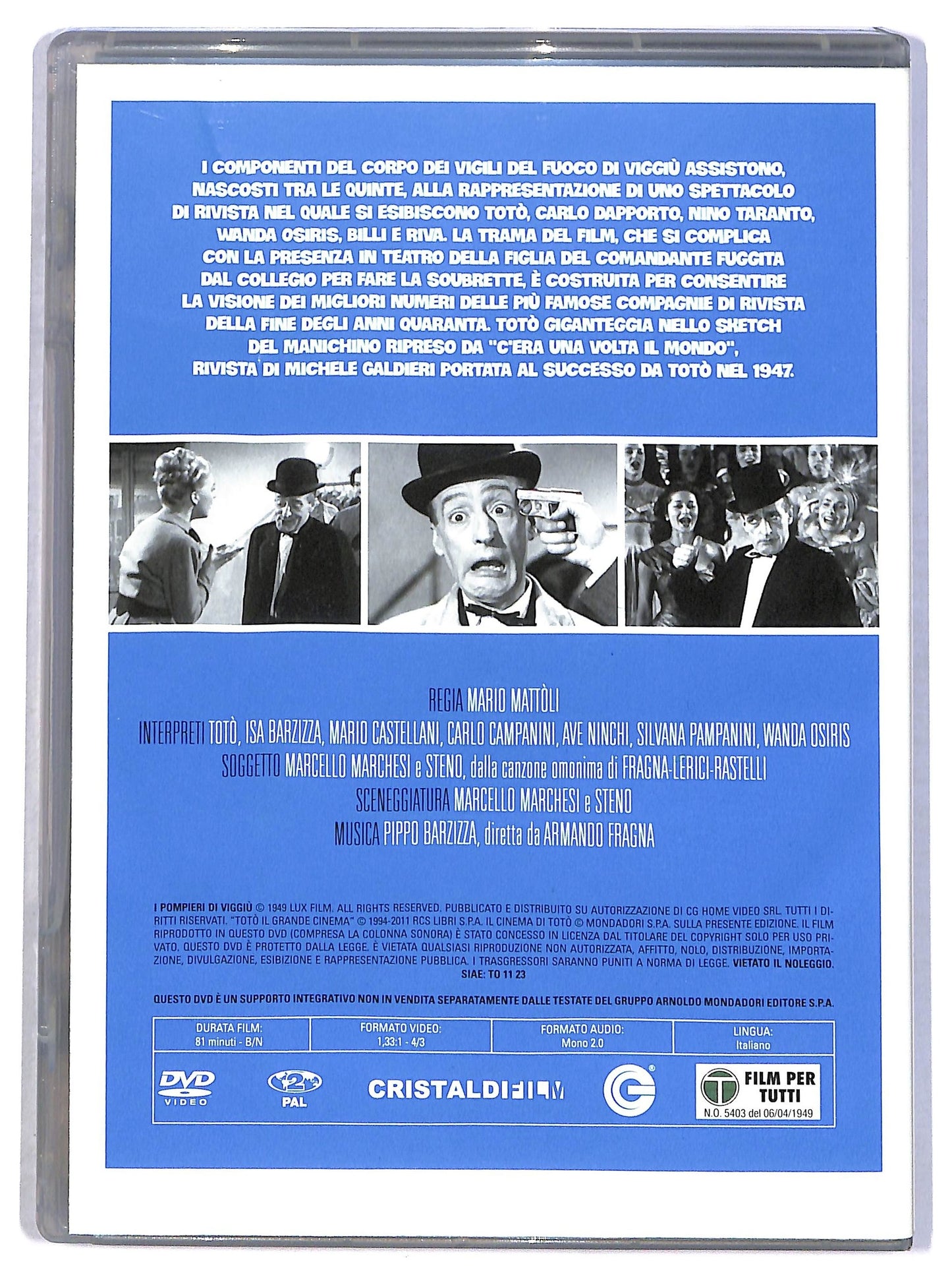 EBOND I Pompieri Di Viggiu EDITORIALE DVD D793756