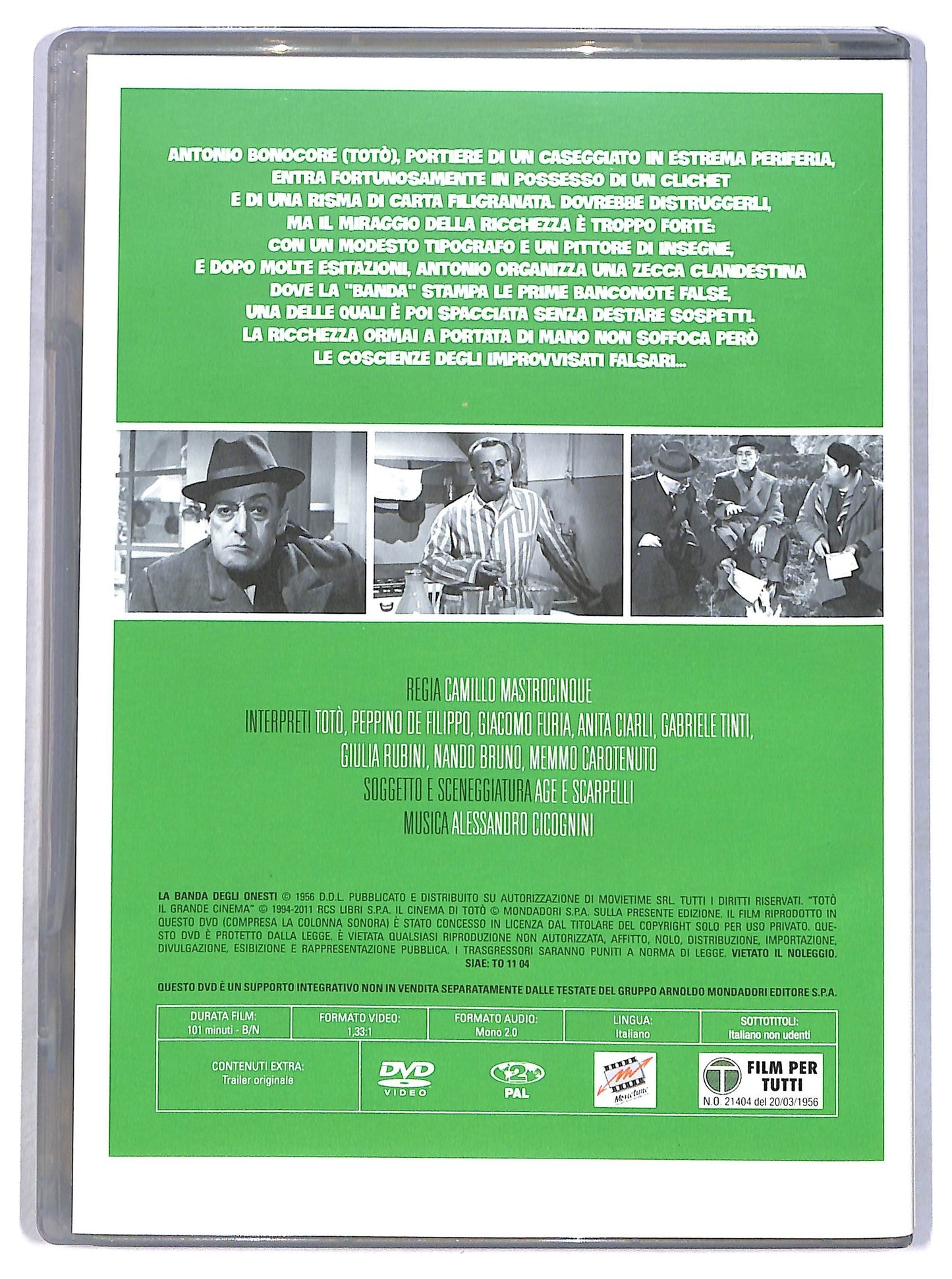 EBOND La Banda Degli Onesti ( Toto Falsario) EDITORIALE DVD D793803