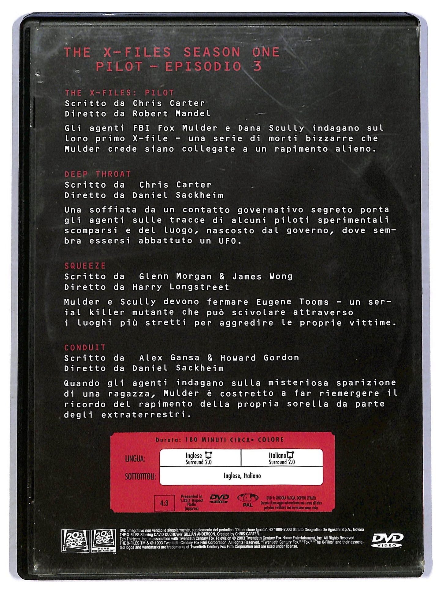 EBOND The X Files Collection - Season one volume 1  EDITORIALE DVD D793809