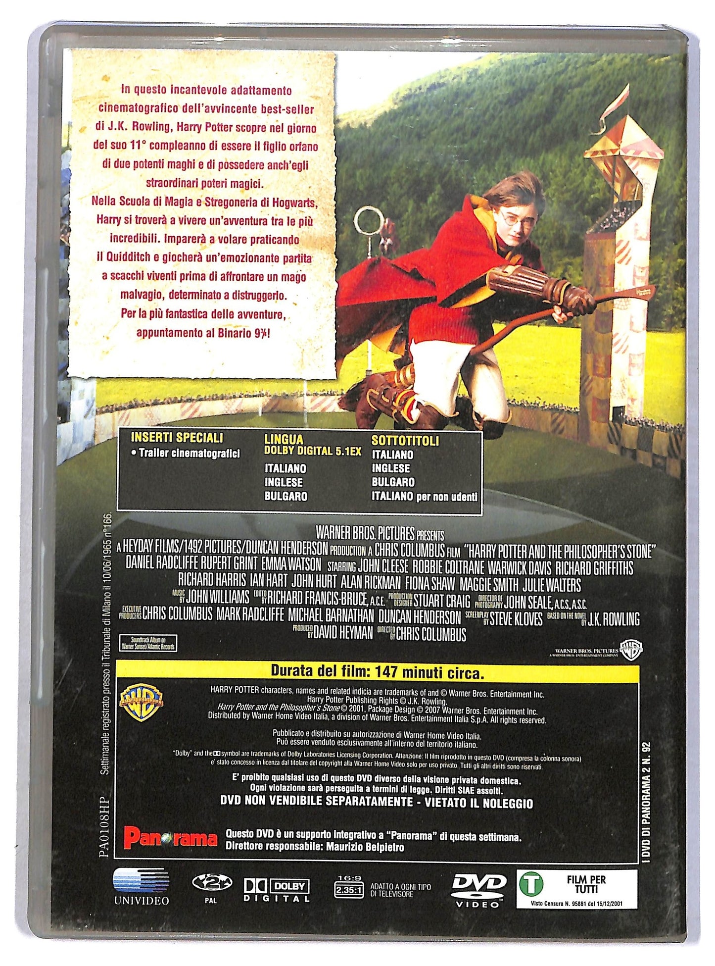 EBOND Harry Potter e La Pietra Filosofale EDITORIALE DVD D793841