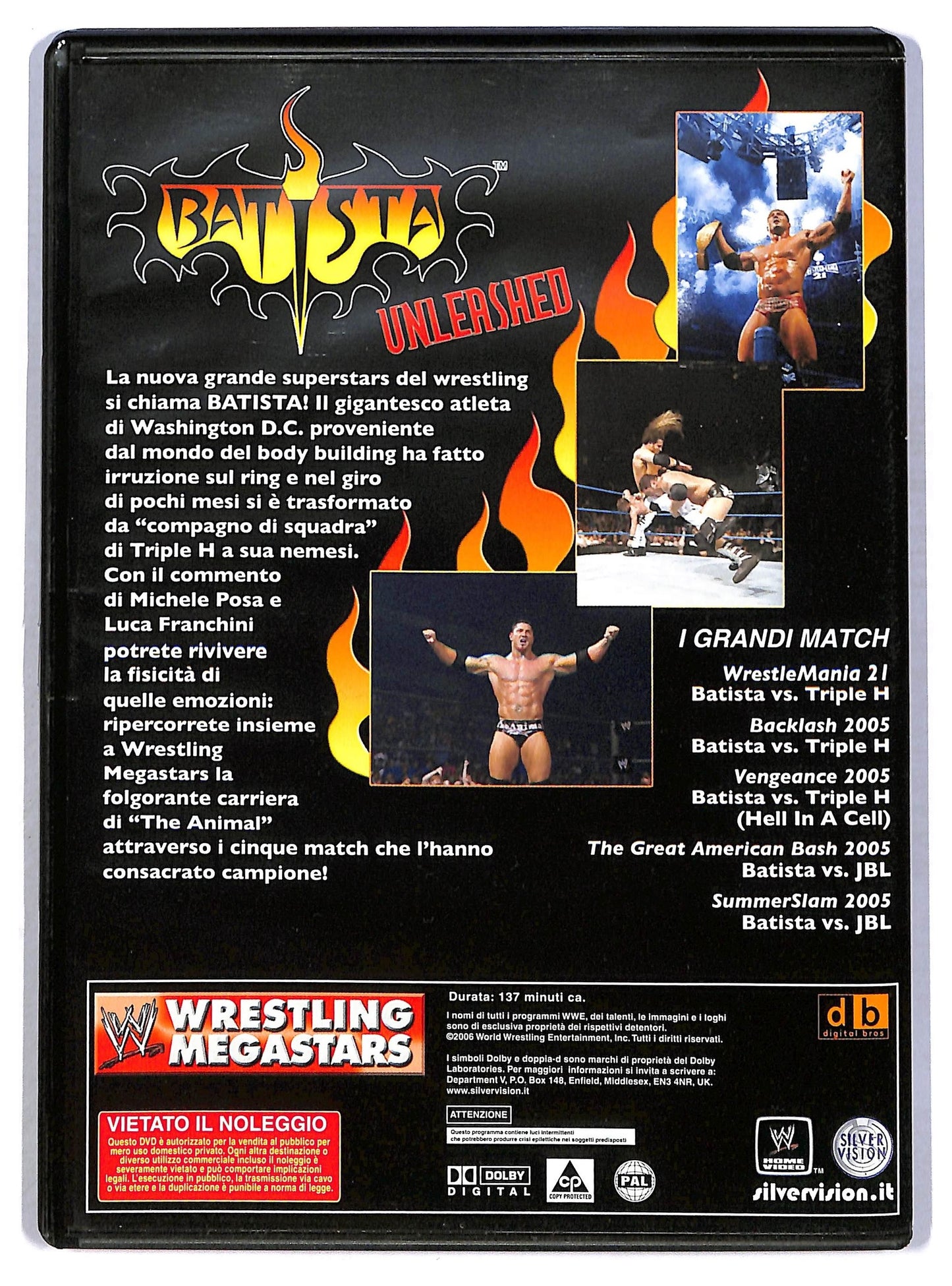 EBOND Wrestling Megastars Batista Unleashed N°4 EDITORIALE DVD D793853
