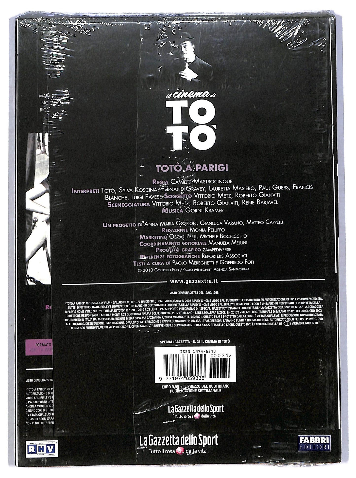 EBOND Toto A Parigi EDITORIALE DVD D794005