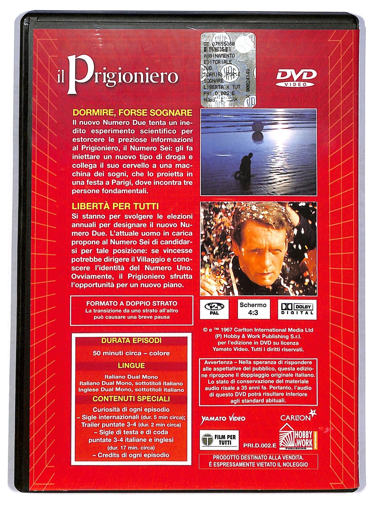 EBOND IL Prigioniero Volume 2 EDITORIALE DVD D794026